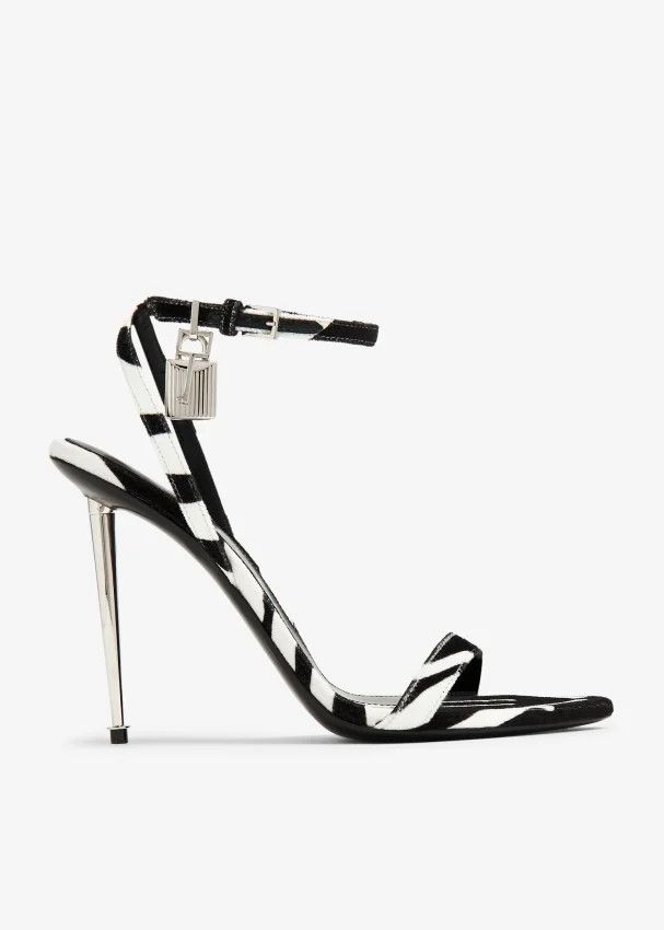 image of Tom Ford O1Loc1C0424 L1487 Sandals In Black/white, Women's (Size 11)