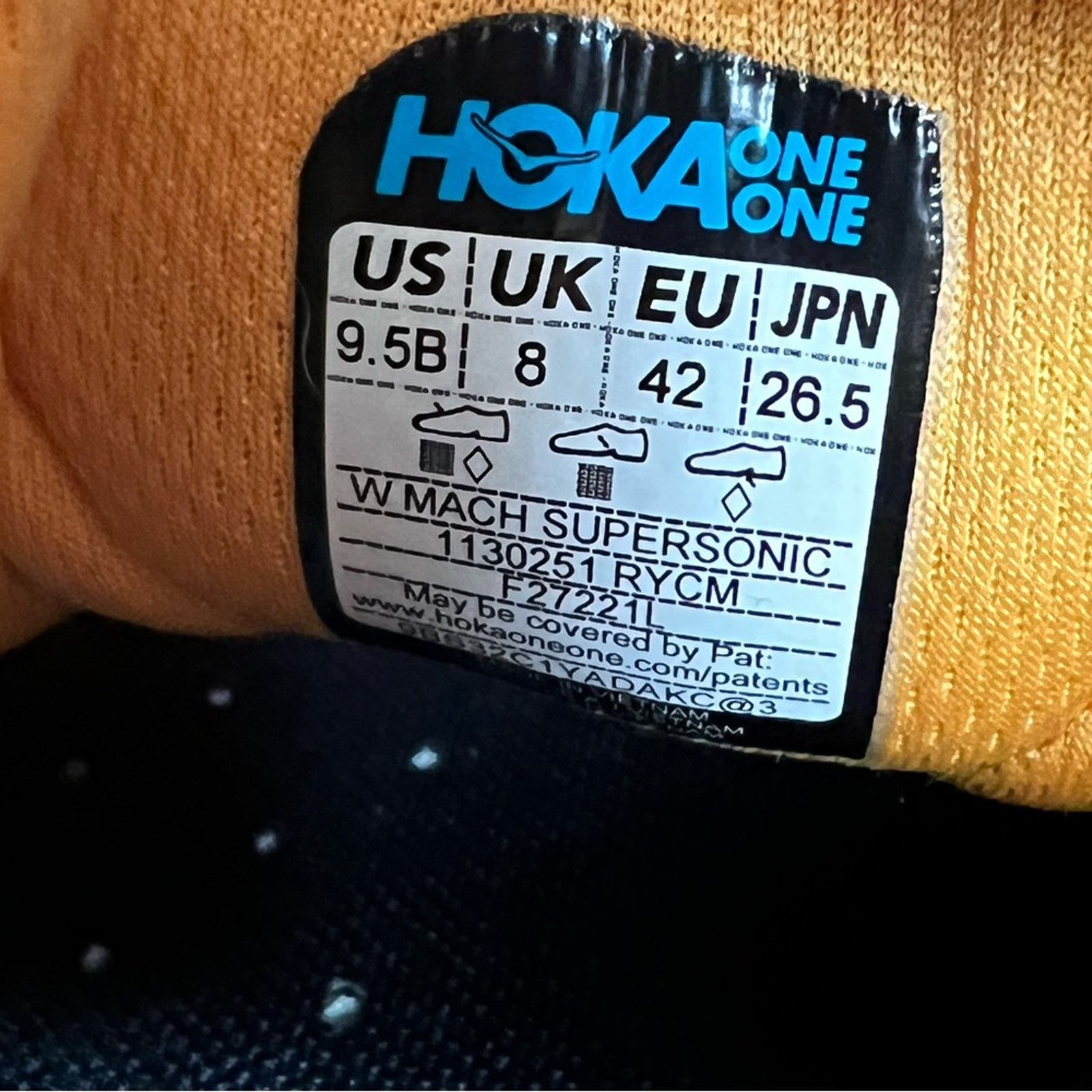 Hoka Hoka One Womens Mach Supersonic Orange Running Shoes 9.5 B Size US 9.5 / IT 39.5 - 10 Thumbnail