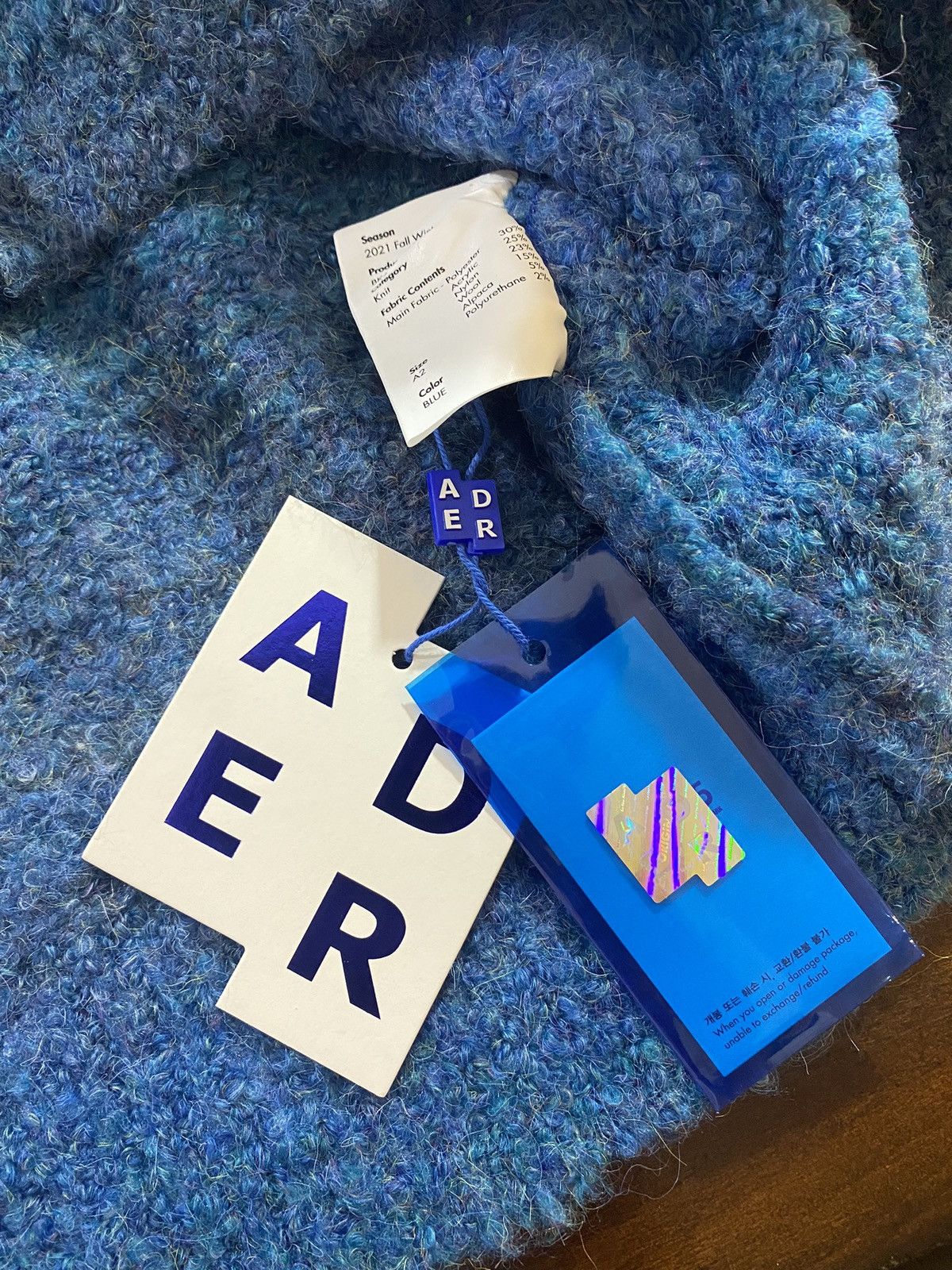Ader Error Ader Error Canyon Knit Blue Gradient Sweater Size US M / EU 48-50 / 2 - 7 Thumbnail