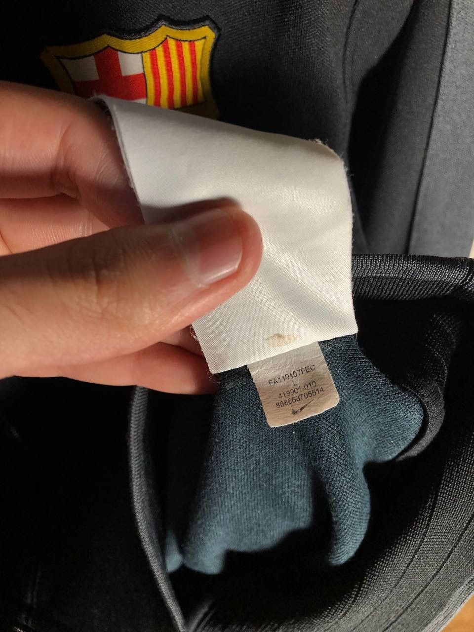 Nike × Vintage VERY RARE NIKE FC BARCELONA SPAIN SOCCER FULL ZIP JACKET Y2K Size US L / EU 52-54 / 3 - 7 Thumbnail