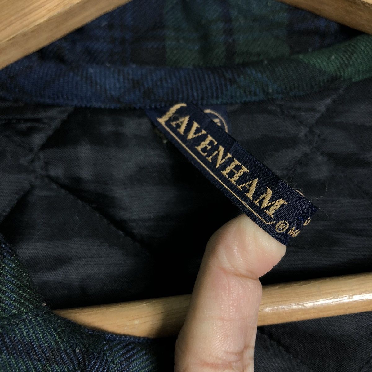 Japanese Brand 🔥Quilted Jacket Button Lavenham Made in England Rare Size US M / EU 48-50 / 2 - 18 Thumbnail