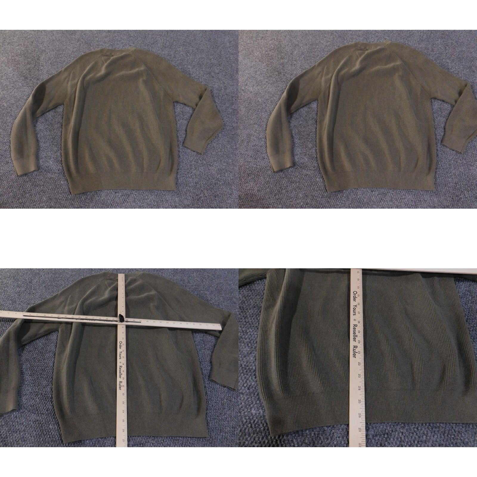 Zara VINTAGE Zara Sweater Mens XL Olive Green Crewneck Raglan Knit Pullover Size US XL / EU 56 / 4 - 8 Thumbnail