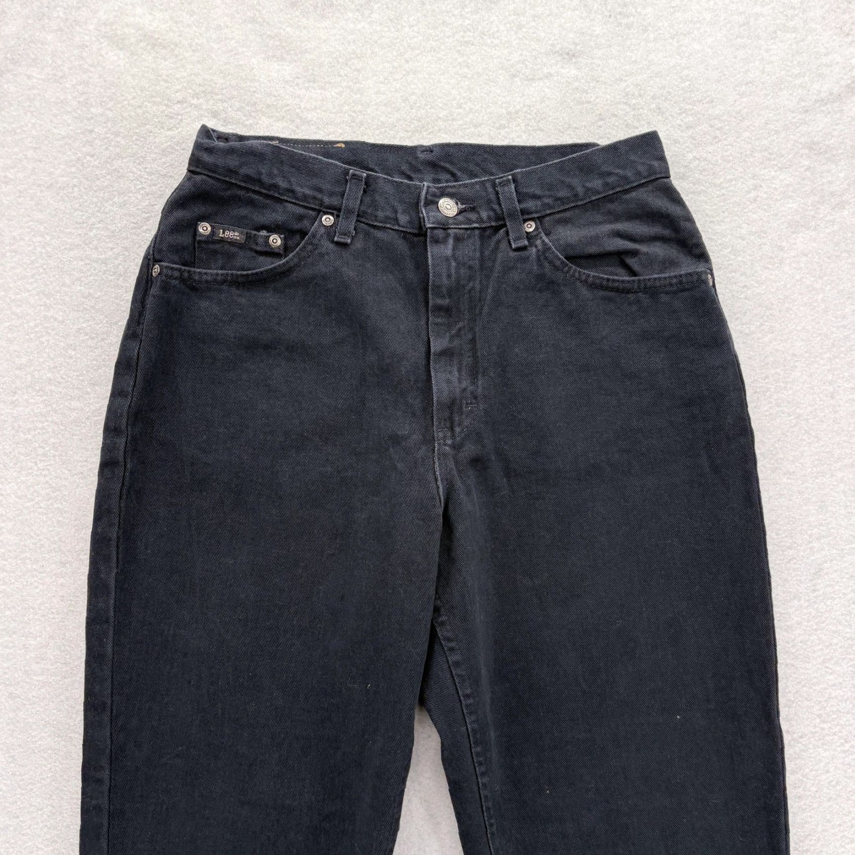 Lee VINTAGE Lee Easy Fit Straight Jeans Womens 14 Black Wash High Rise USA 90s NWT Size 36" / US 14 / IT 50 - 3 Thumbnail