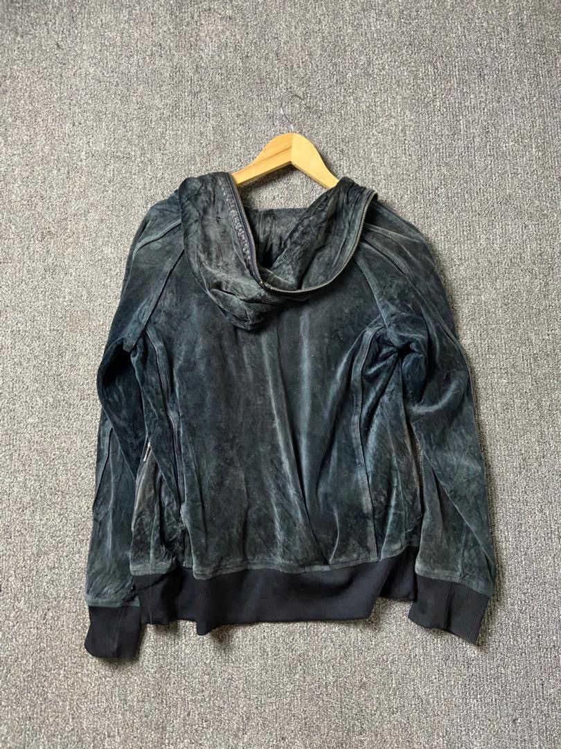semanticdesign Semantic Design Full Zip Velvet Hooded Jacket (202) Size US M / EU 48-50 / 2 - 2 Thumbnail