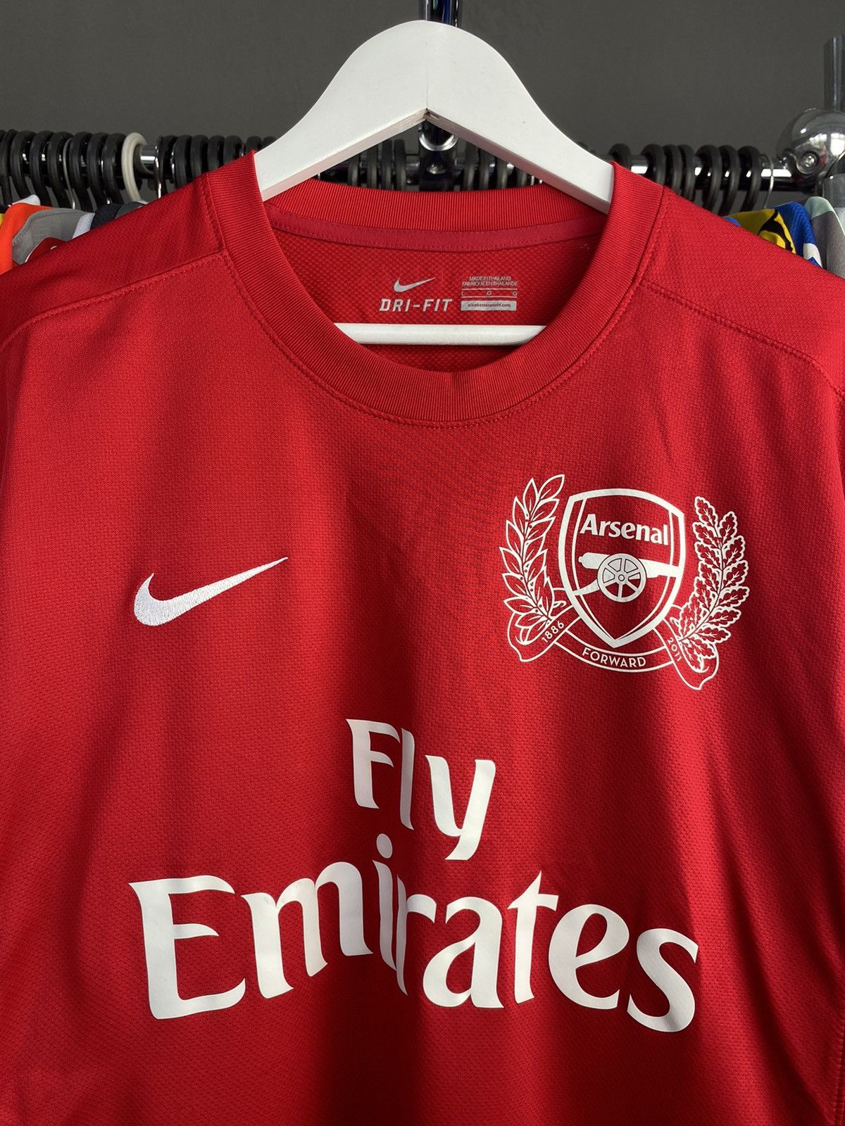 Nike 2011/12 NIKE ARSENAL HOME SOCCER FOOTBALL JERSEY SHIRT Size US L / EU 52-54 / 3 - 5 Thumbnail