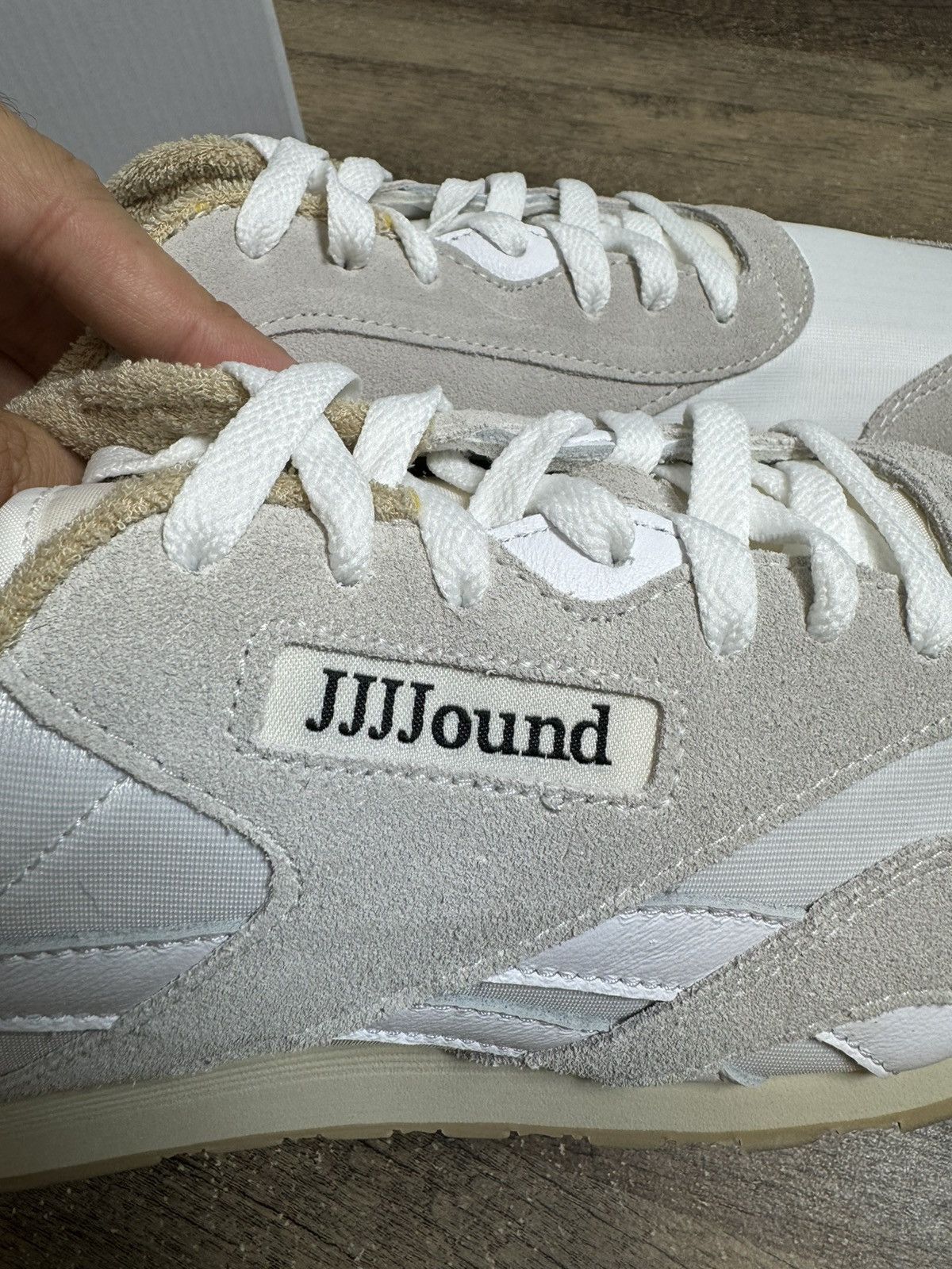 Reebok Reebok x JJJJound Classic Nylon White Grey - Mens Size 10.5 Size US 10.5 / EU 43-44 - 7 Thumbnail