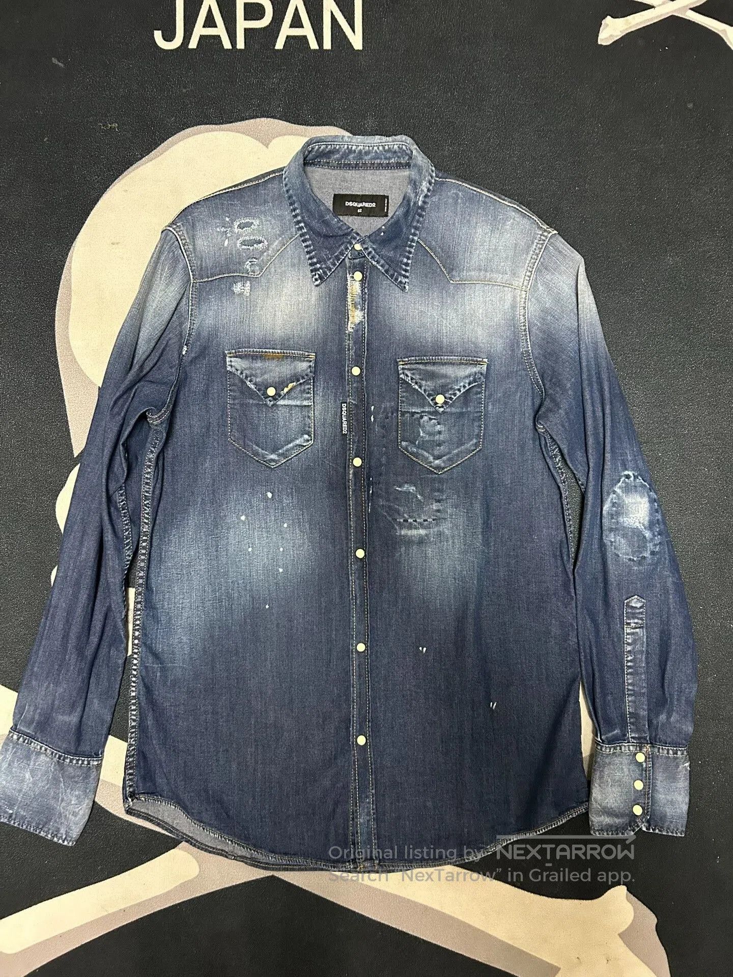 Dsquared2 dsquared2 Men's Denim Shirt with Unique Details. Size US L / EU 52-54 / 3 - 2 Thumbnail