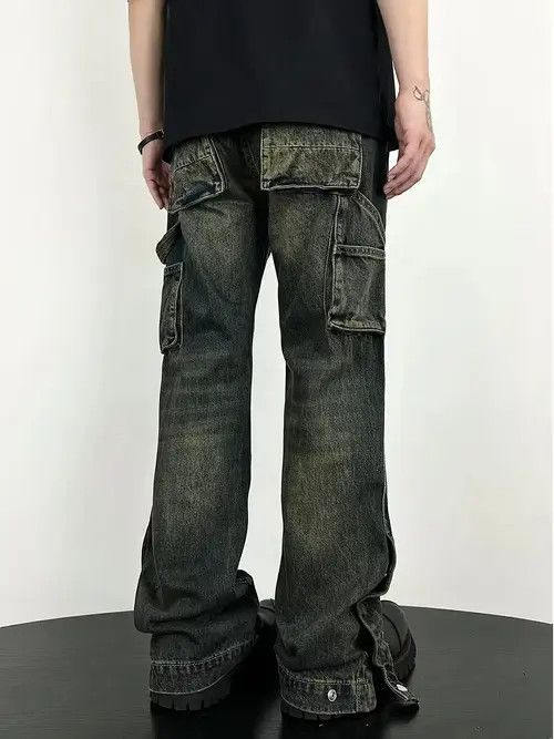 Designer × Japanese Brand × Vintage faded cargo workwear carpenter pants Size US 32 / EU 48 - 1 Thumbnail