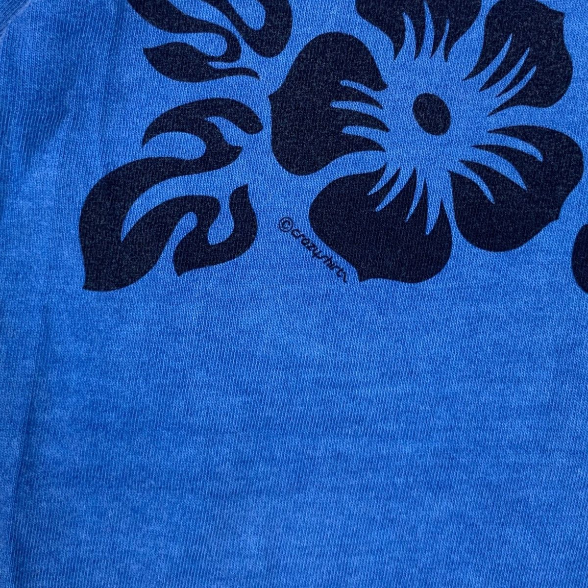 Other Vintage 90’ CRAZY SHIRTS Blue Hawaii Dyed Floral Tee Shirt Size M / US 6-8 / IT 42-44 - 7 Thumbnail