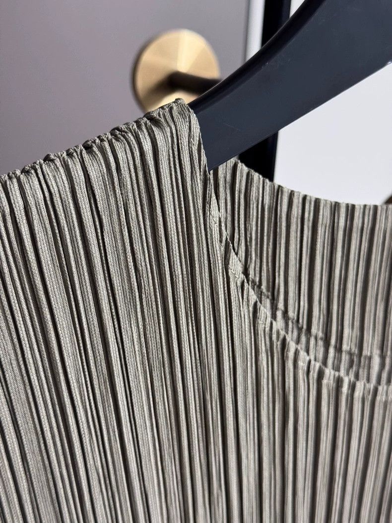 Issey Miyake issey miyake size:3 Cotton and linen grey dress Size XXS / US 00 / IT 34 - 2 Thumbnail