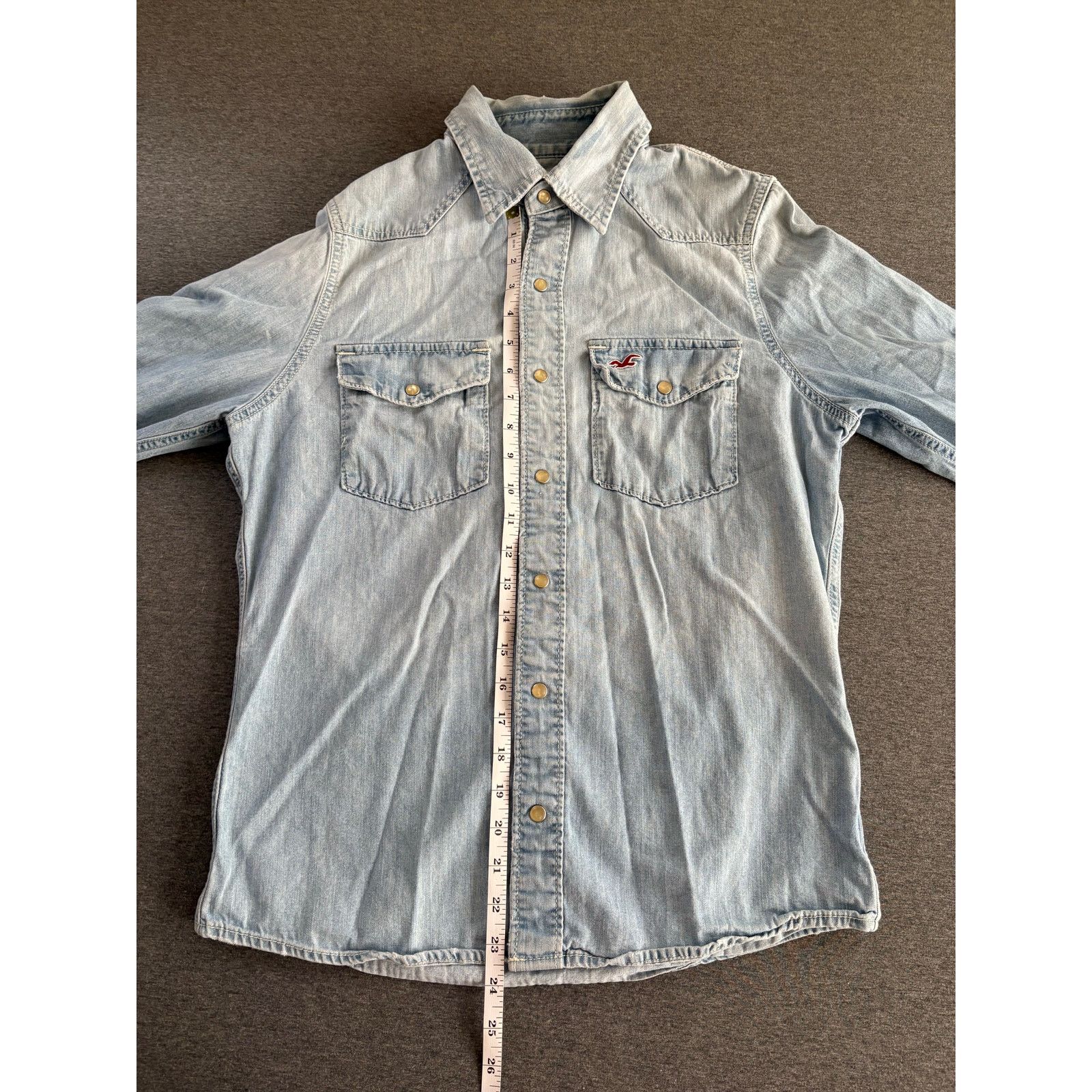 Hollister Hollister | Men's Cotton Denim Jean Jacket Coat | Medium Size US M / EU 48-50 / 2 - 5 Thumbnail