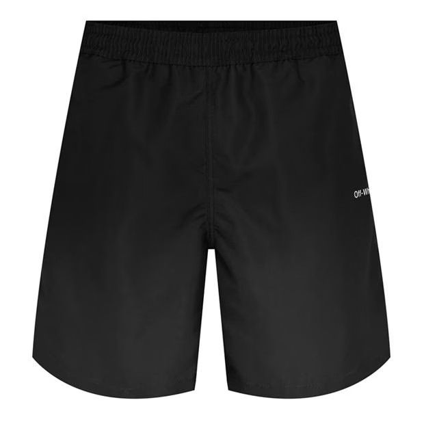 image of Off White O1G2R1Mq0524 Swimwear Shorts In Black & White in Black/White, Men's (Size 38)