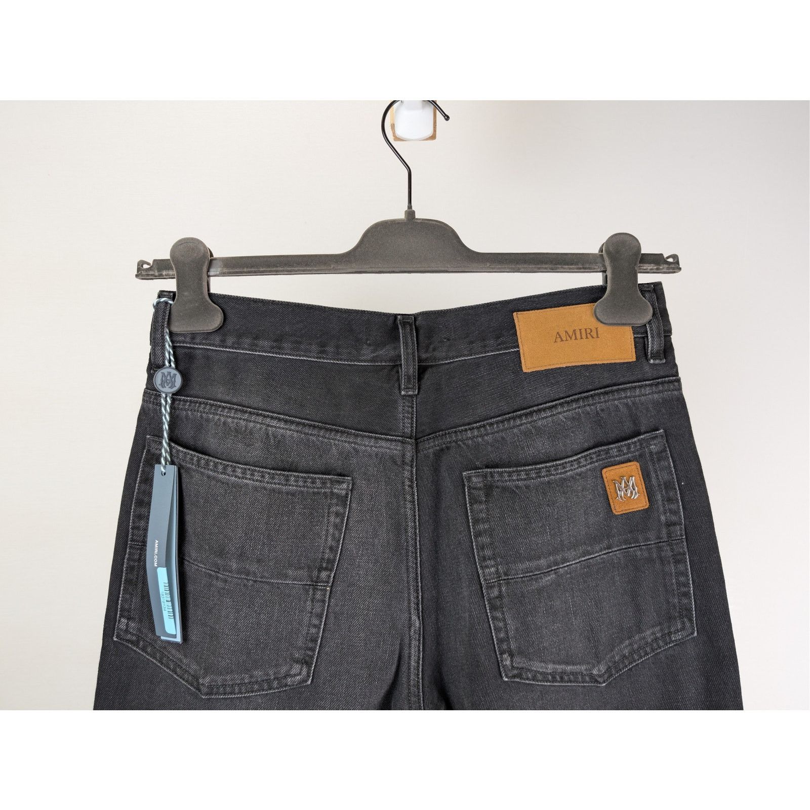 Amiri o1rshd1 Straight Leg Flare Jean Denim in Vintage Black Size US 32 / EU 48 - 12 Thumbnail