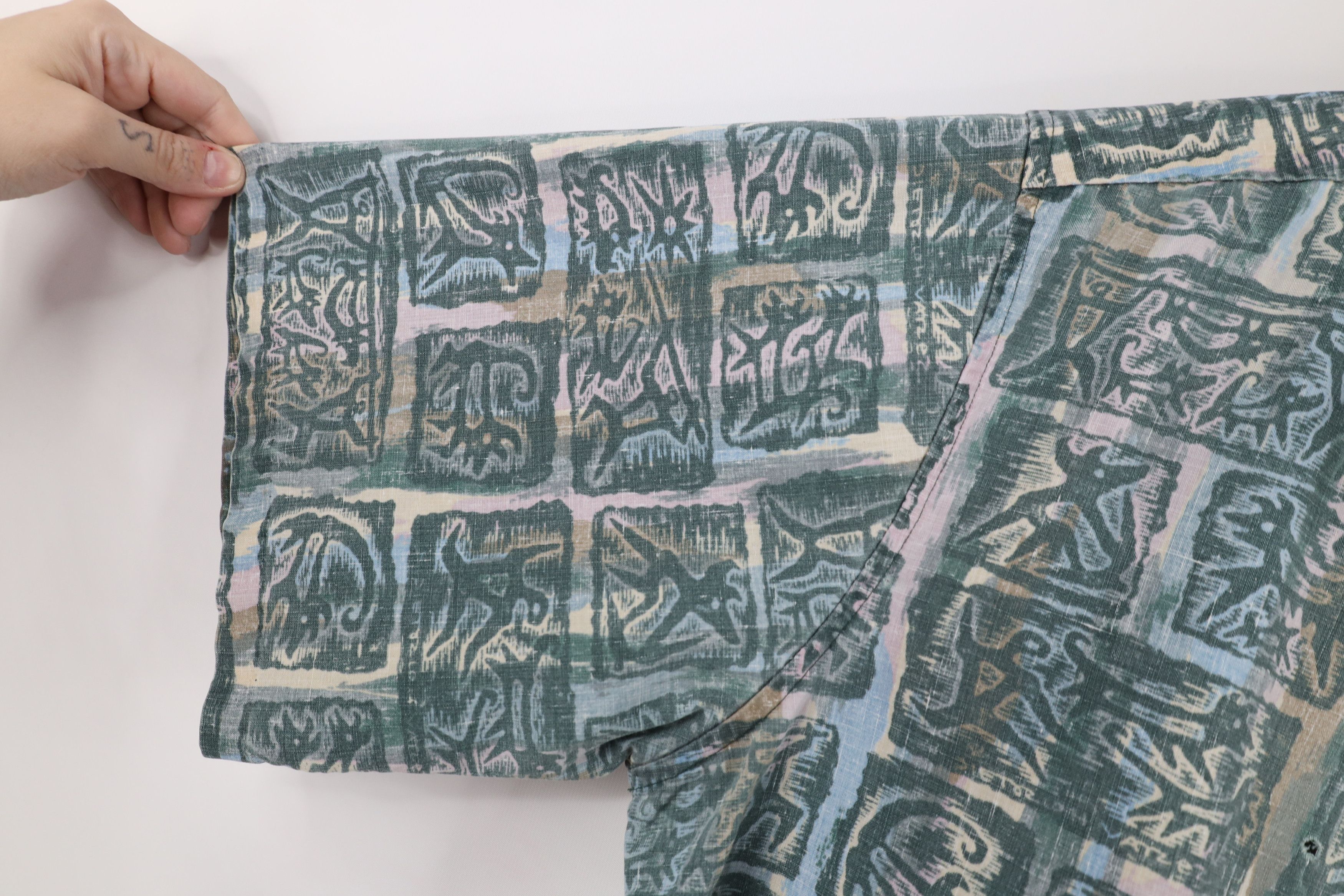 Reyn Spooner × Vintage Vintage 90s Reyn Spooner x Dietrich Varez Art Button Shirt Size US XXL / EU 58 / 5 - 5 Thumbnail