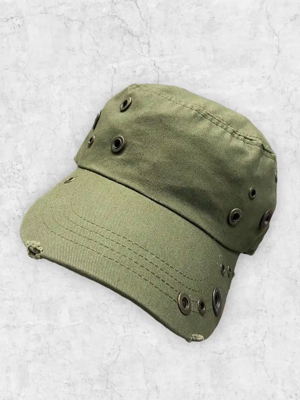 Japanese Brand Vintage Elord Distressed Rivets Cap Size ONE SIZE - 2 Thumbnail