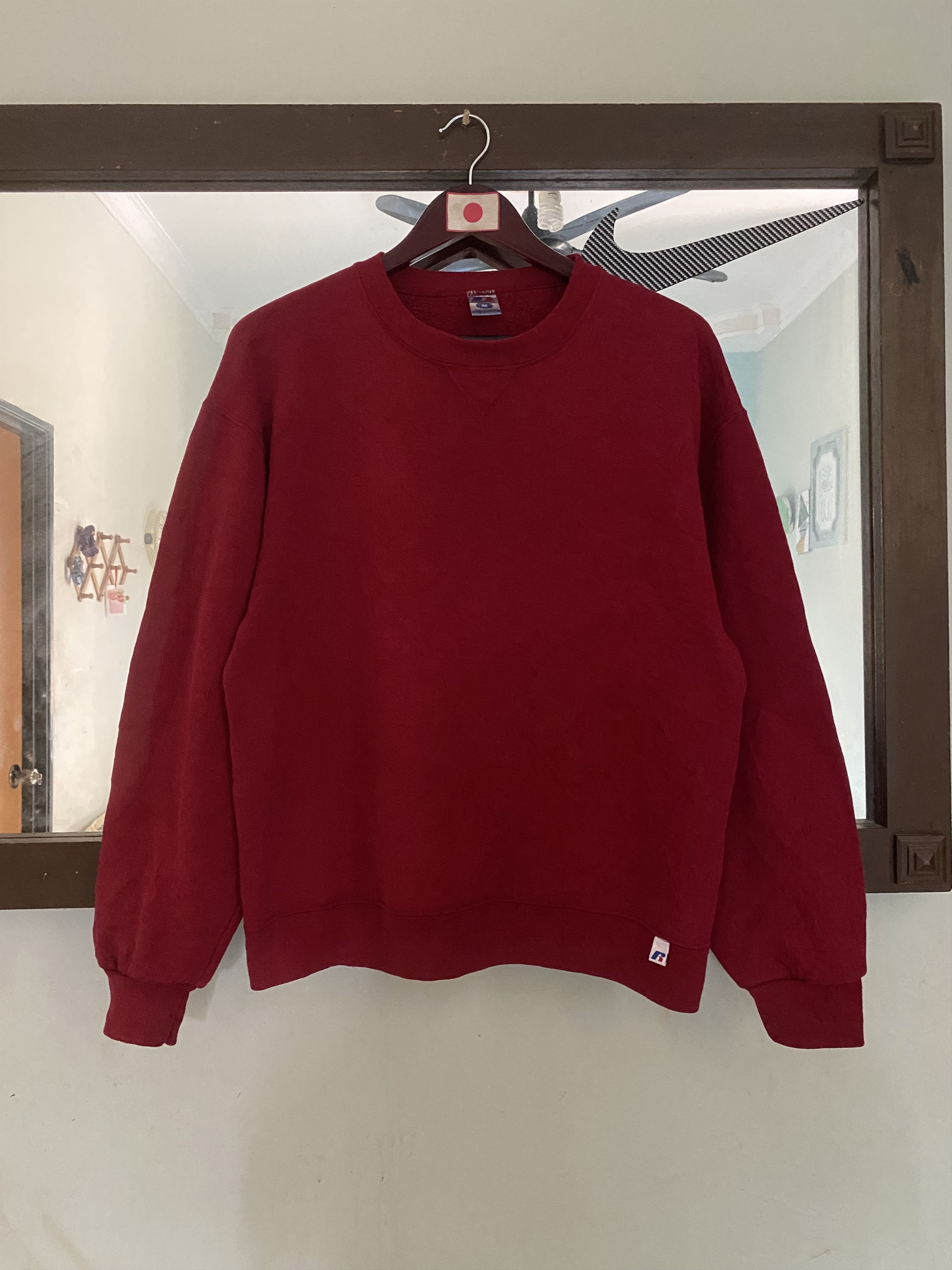 Russell Athletic × Vintage Vintage Russell Athletic Red Sweatshirt Size US M / EU 48-50 / 2 - 1 Thumbnail
