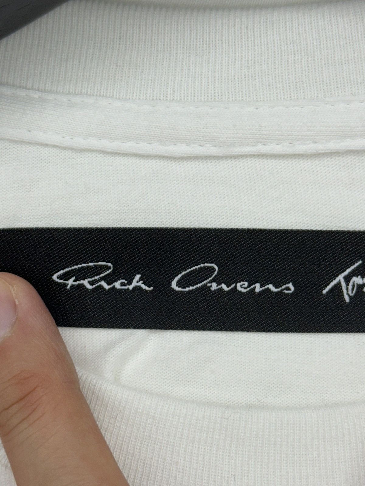 Rick Owens Rick Owens x Tommy Cash White Logo T-shirt Tee Size US L / EU 52-54 / 3 - 3 Thumbnail