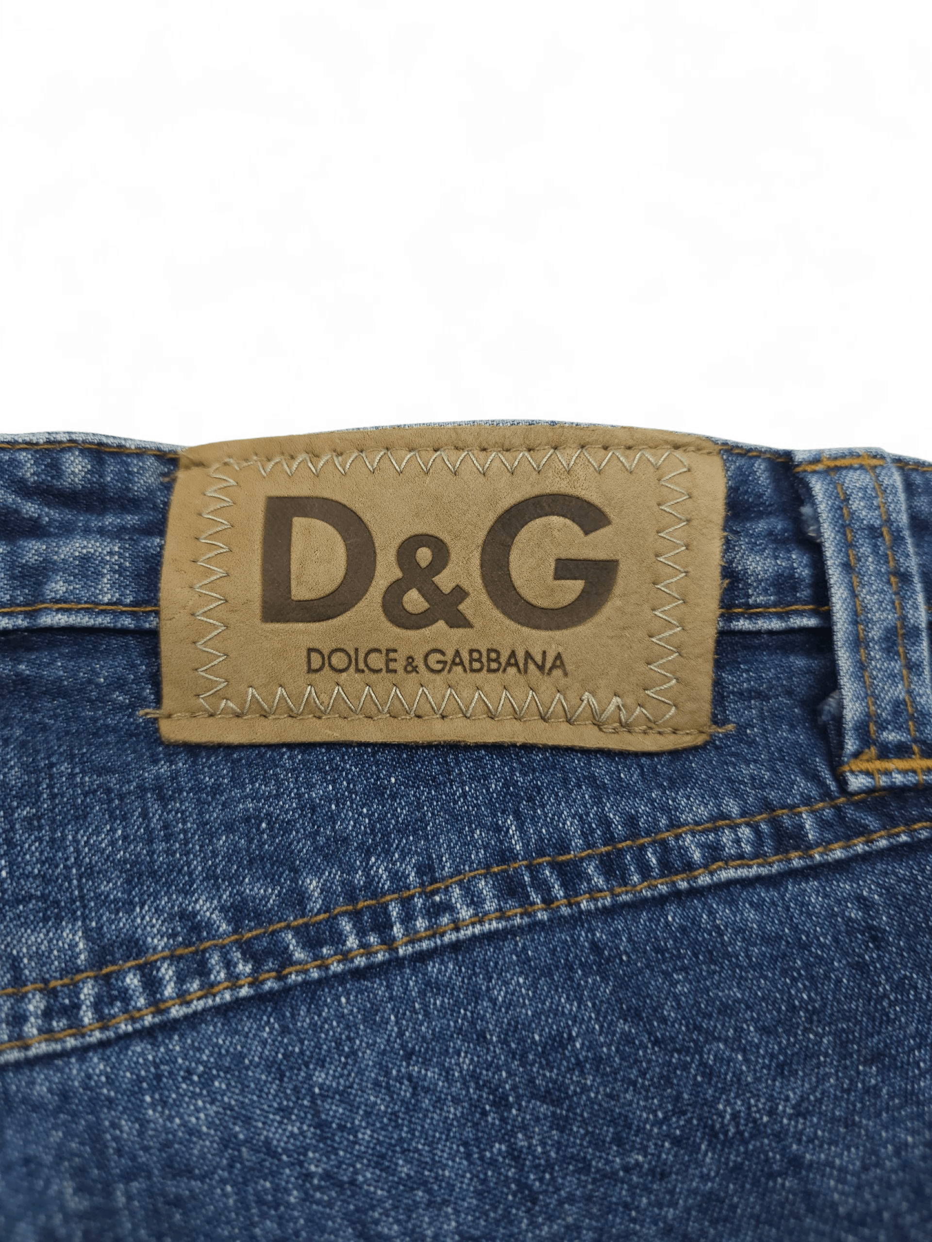 Dolce & Gabbana 💎 Vintage Y2K D&G Dolce & Gabbana Jeans Bootcut Low Rise Size 28" / US 6 / IT 42 - 9 Thumbnail