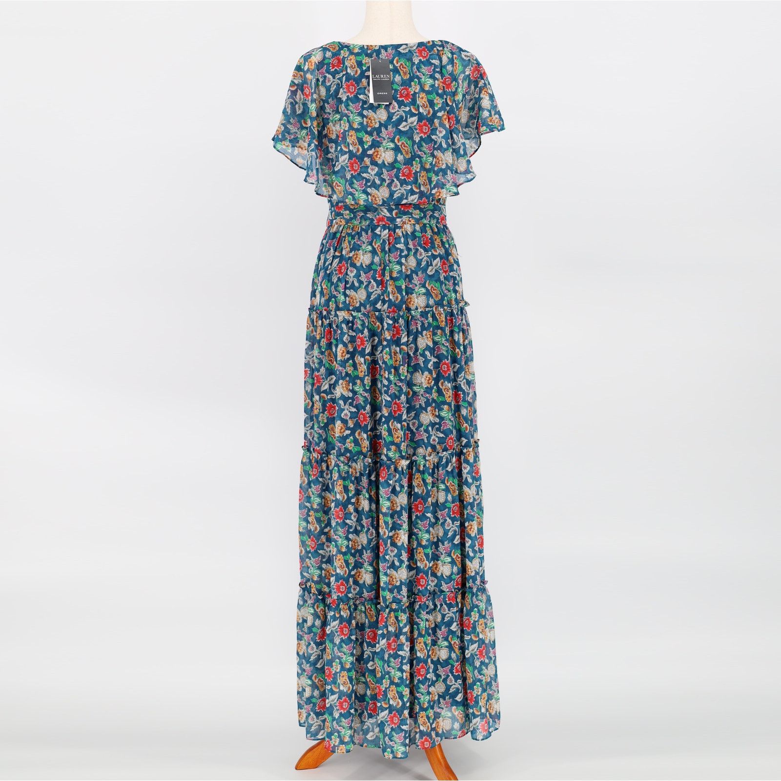 Ralph Lauren Lauren Ralph Lauren Women Floral Tiered Maxi Dress Size 2 Size XS / US 0-2 / IT 36-38 - 6 Thumbnail