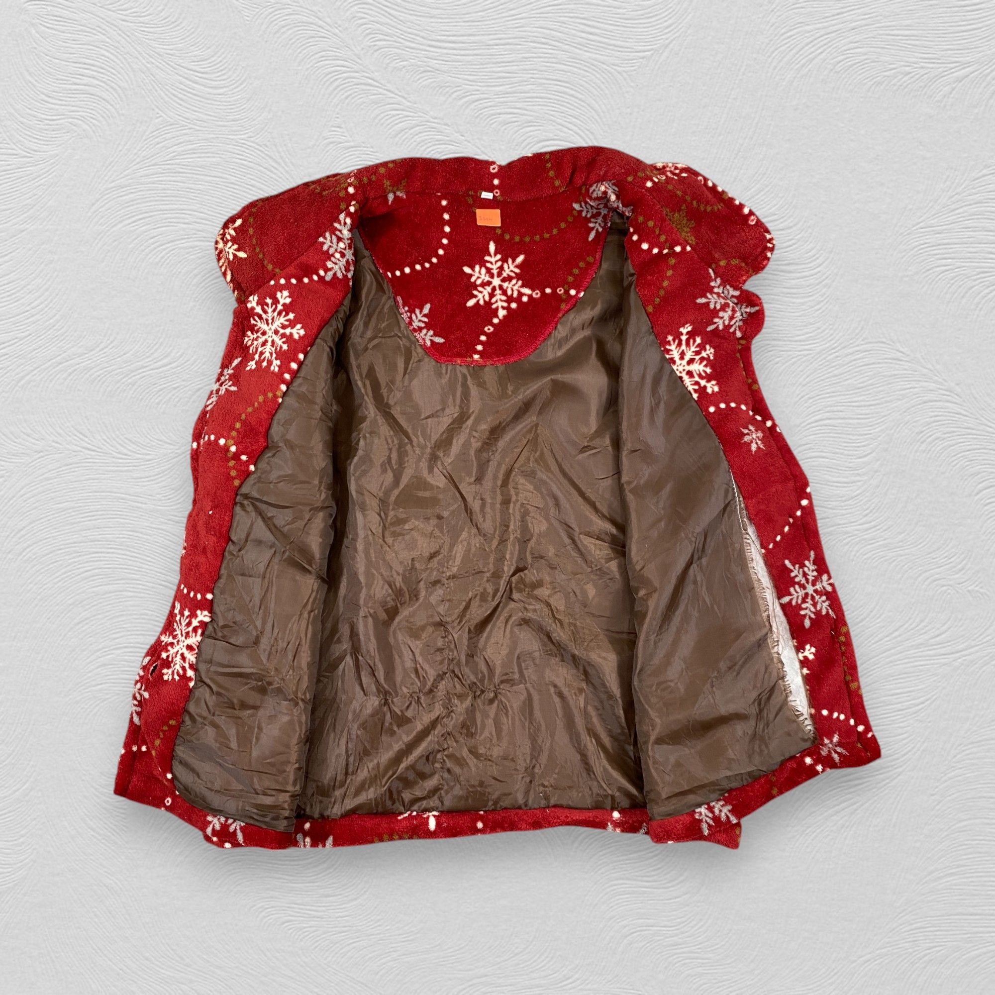 Japanese Brand Vintage Snowflake Christmas Theme Vest Fleece Jacket- J384 Size US M / EU 48-50 / 2 - 3 Thumbnail