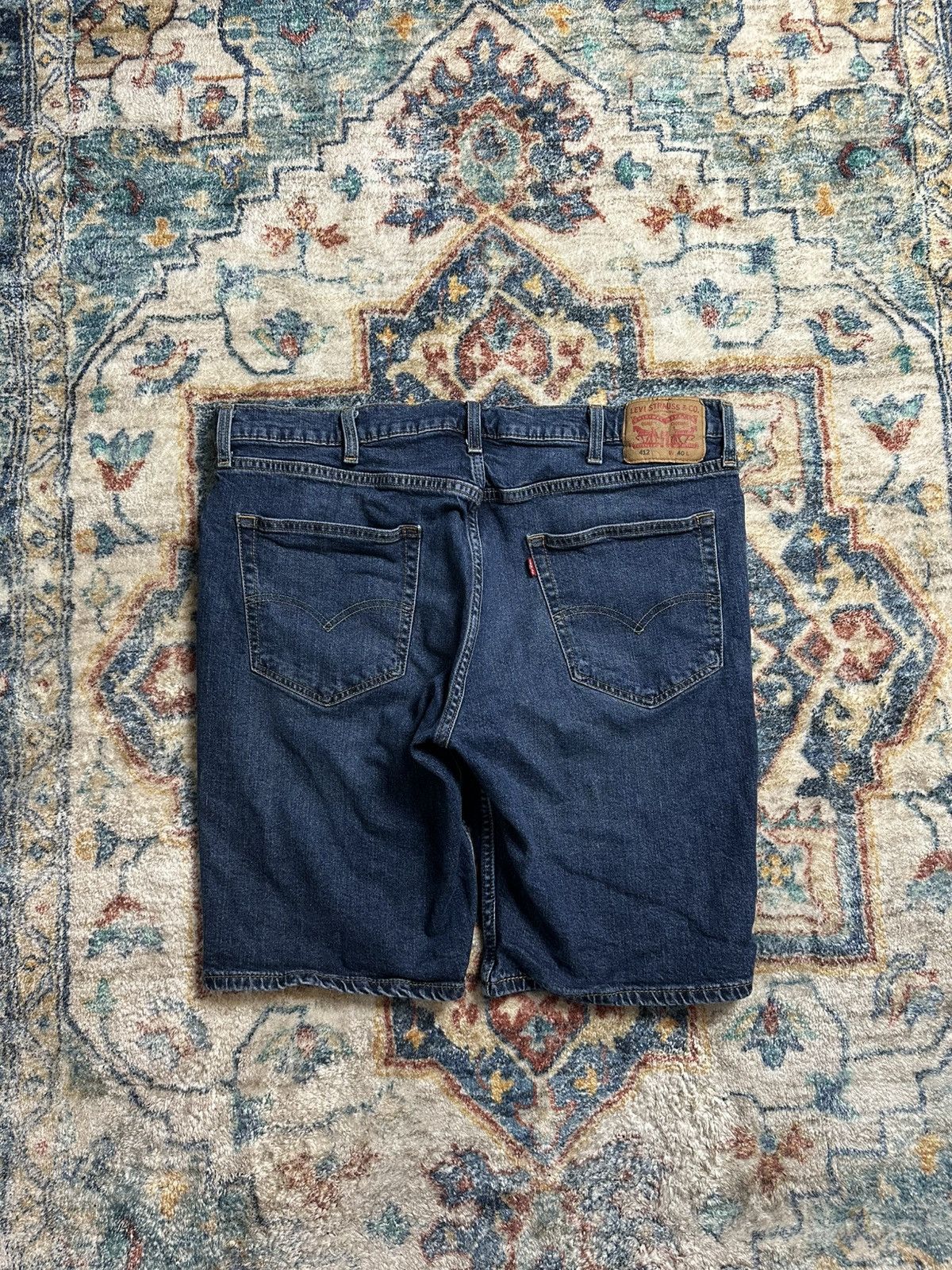 Levi's Levi’s 412 Dark Wash Denim Shorts Size 40 Size US 40 / EU 56 - 2 Thumbnail