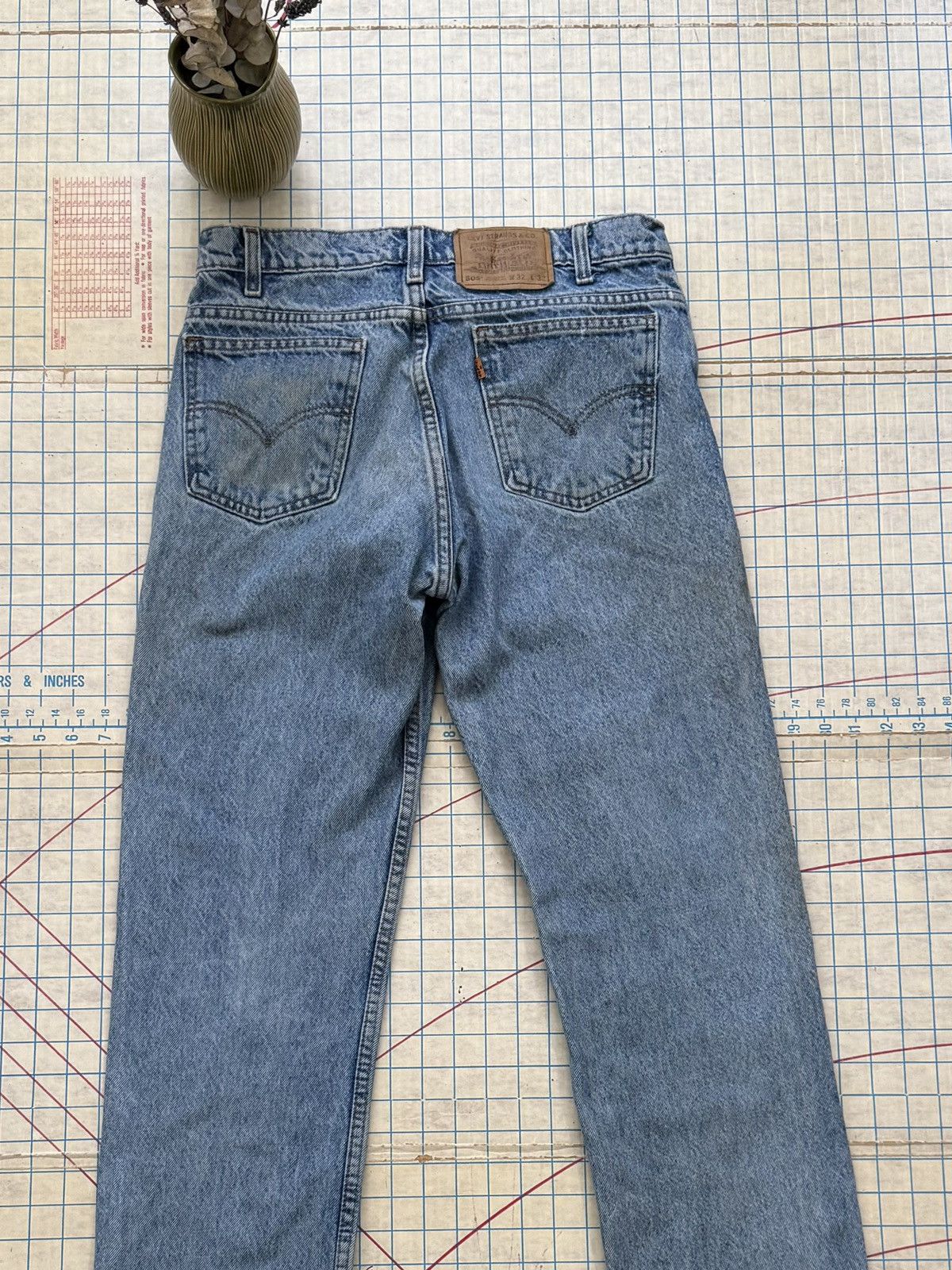 Levi's Vintage Levi’s 505 Orange Tab Regular Fit Jeans Fits 30x31 Size US 30 / EU 46 - 12 Thumbnail