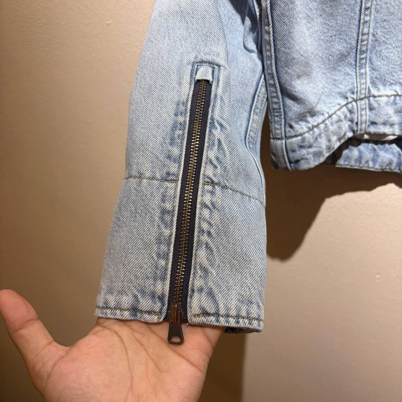 Levi's Vintage Clothing Levis Retro Sherpa Boxy Crop Denim Trucker Jacket Size US XS / EU 42 / 0 - 11 Thumbnail