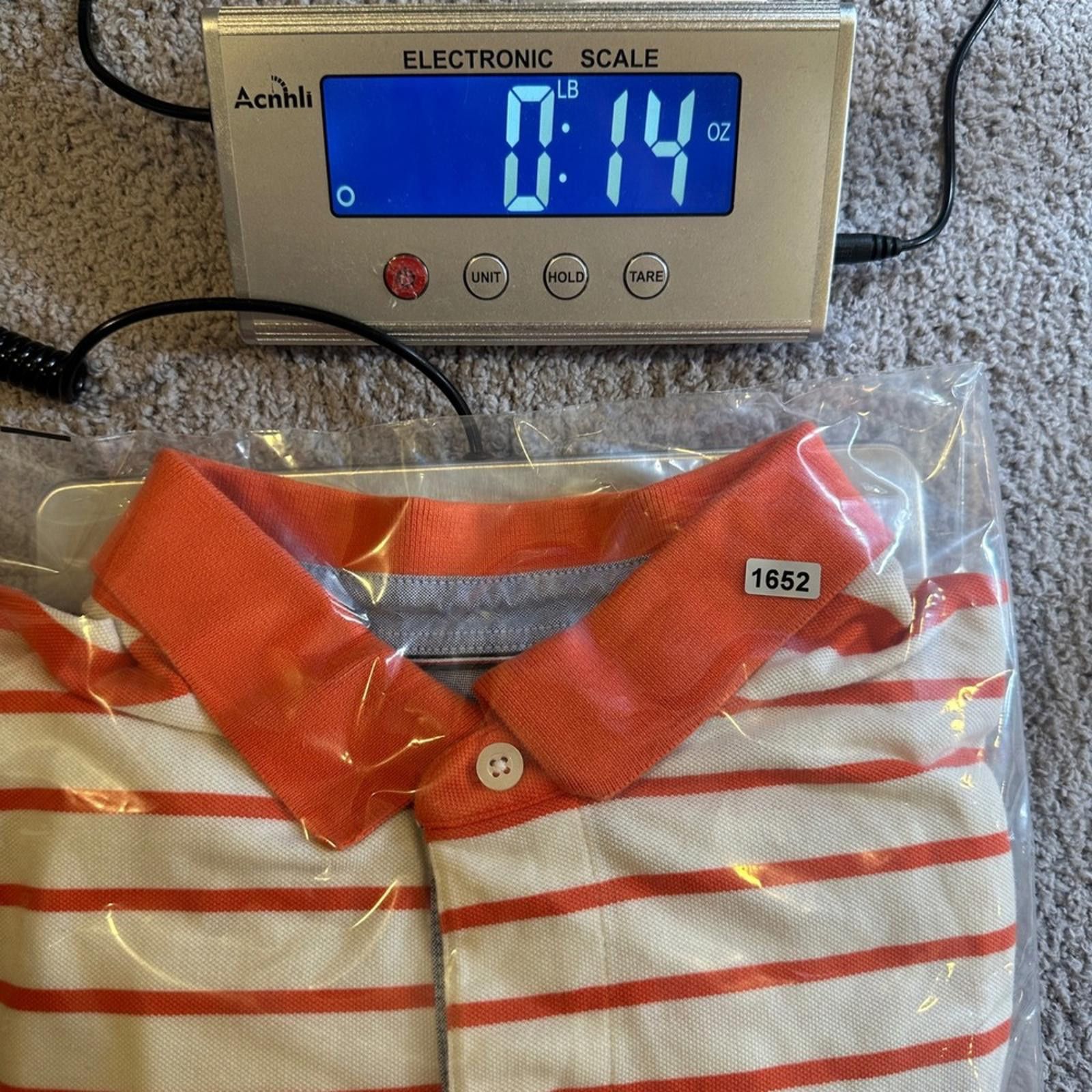 Tommy Hilfiger Tommy Hilfiger Polo Shirt Men's 2XLT Big & Tall Orange White Size US XXL / EU 58 / 5 - 7 Thumbnail