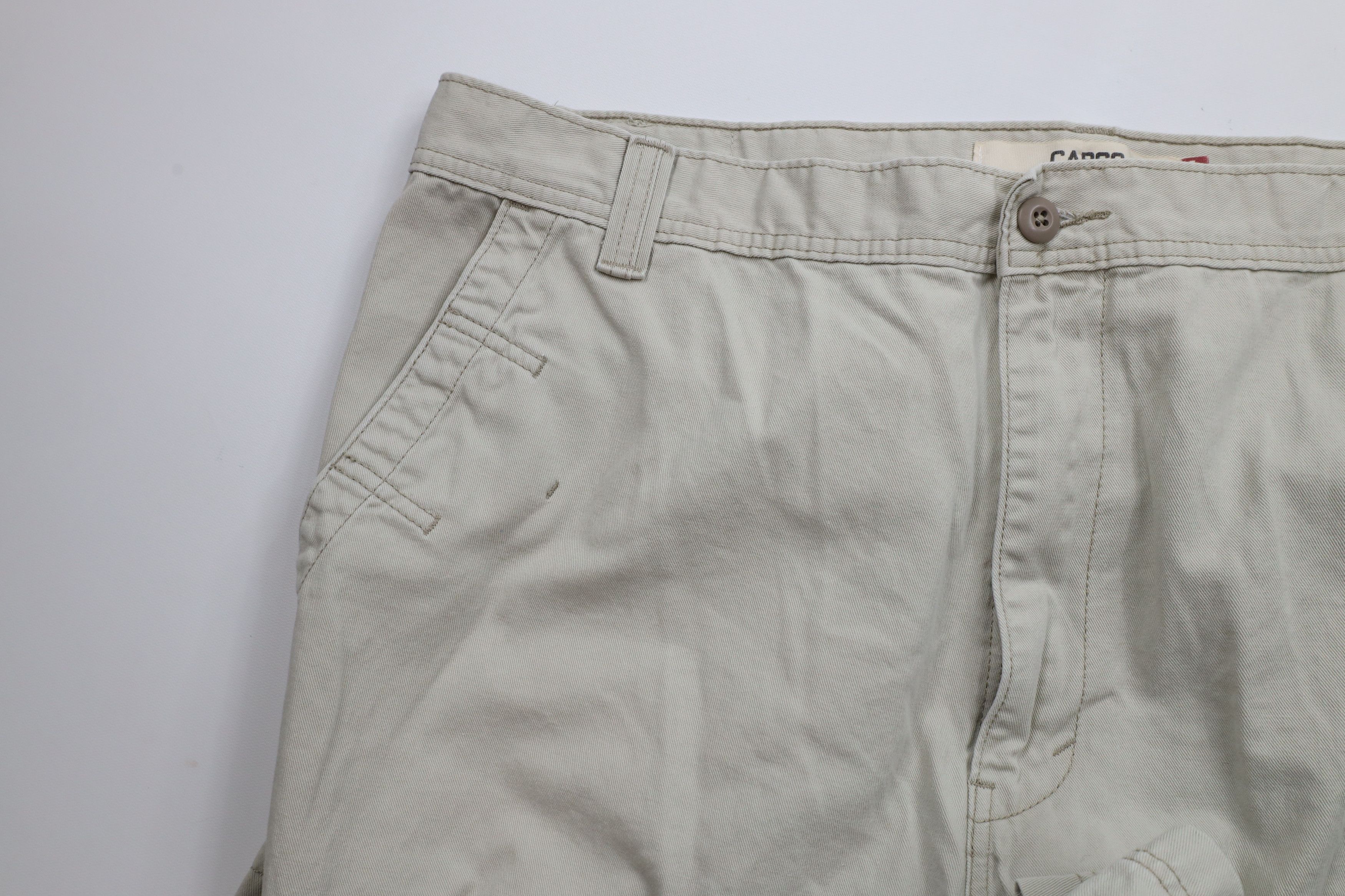 Levi's × Vintage Vintage Y2K Levis Loose Fit Wide Leg Cargo Chino Pants Beige Size US 42 / EU 58 - 7 Thumbnail