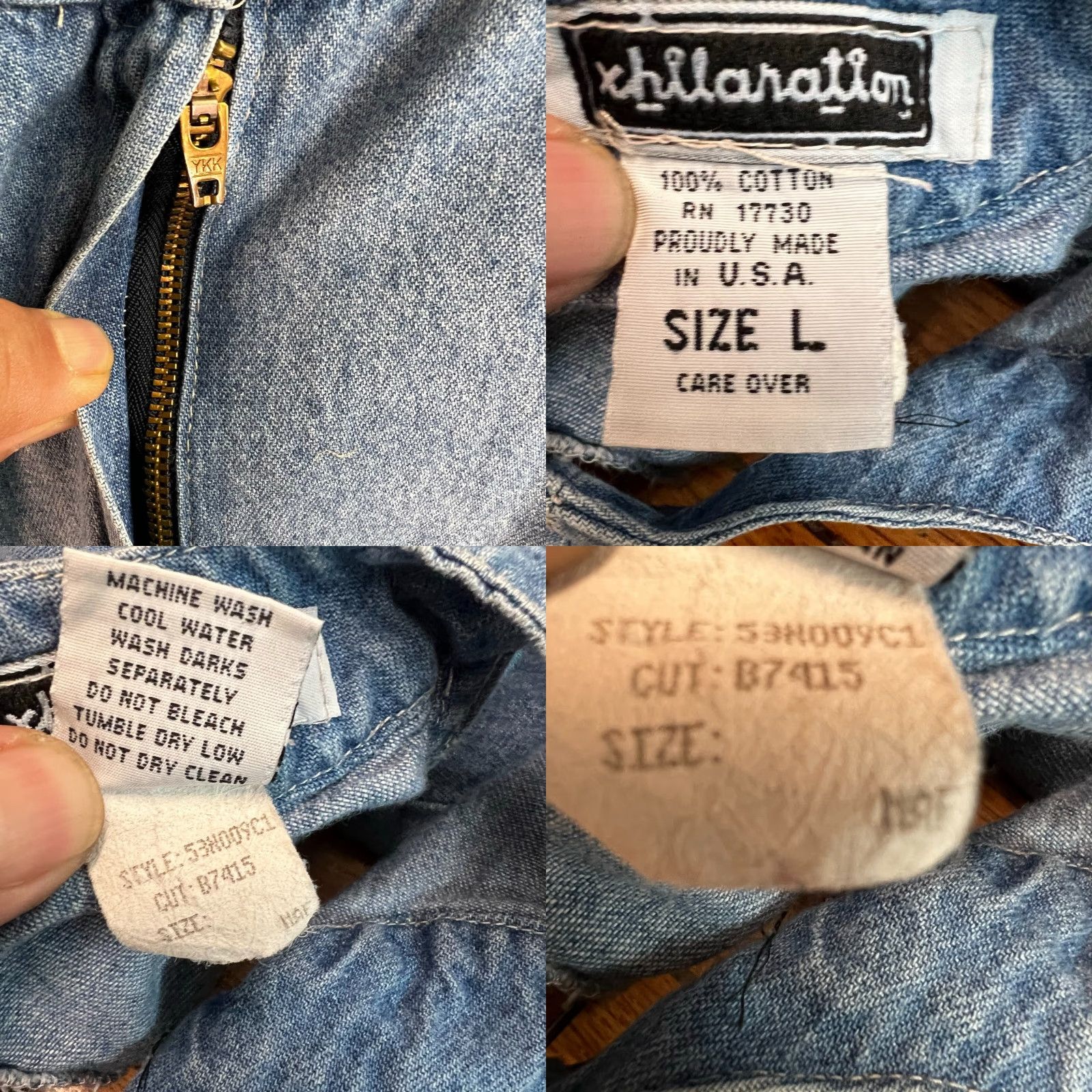 Vintage Xhilaration Denim Midi Dress Women Size L Sleeveless Blue Casual Party USA Size L / US 10 / IT 46 - 8 Thumbnail