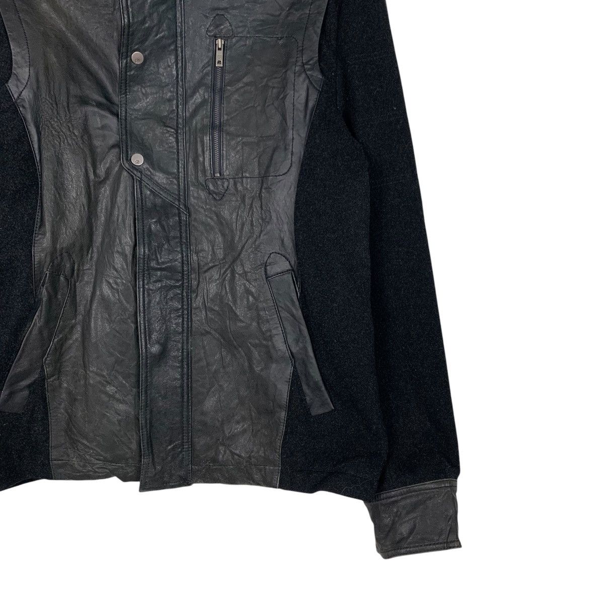 Leather BON Wool Leather Hybrid Jacket #1872-C81 Size US S / EU 44-46 / 1 - 4 Thumbnail