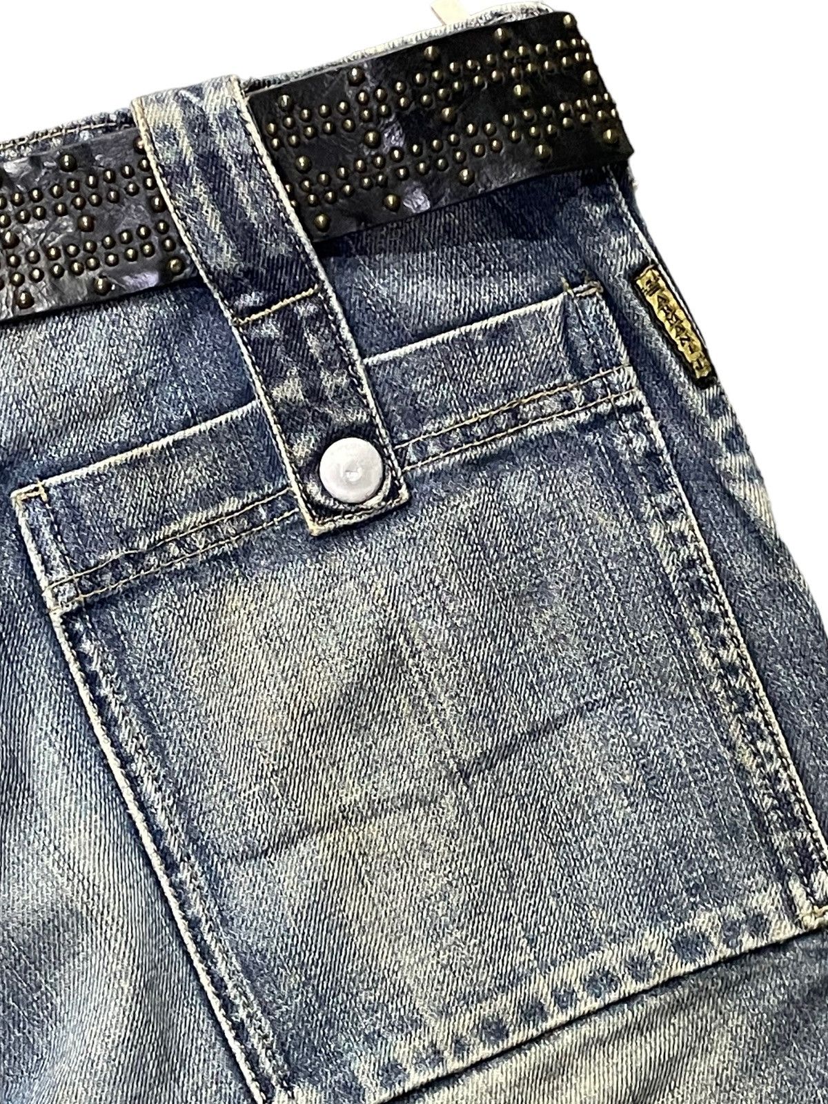 Armani × Designer Vintage Armani Cargo Baggy Jeans Zip Up Ankle With Belt Size US 30 / EU 46 - 11 Thumbnail