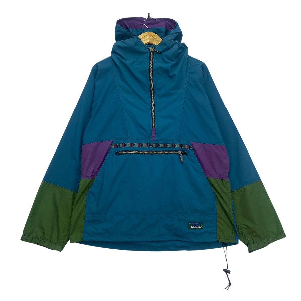 L.L. Bean × Vintage Vintage 80s 90s LL Bean Red Anorak Pullover 