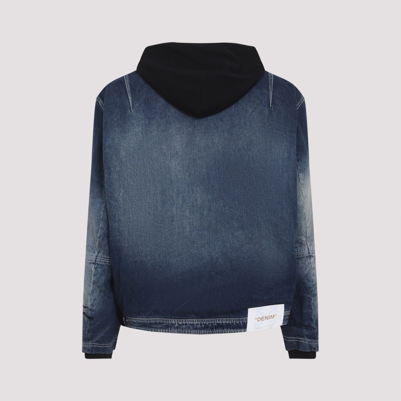 Off-White OFF-WHITE Cherry Fleece Blue Denim Jacket New & Authentic (M Size US L / EU 52-54 / 3 - 2 Thumbnail