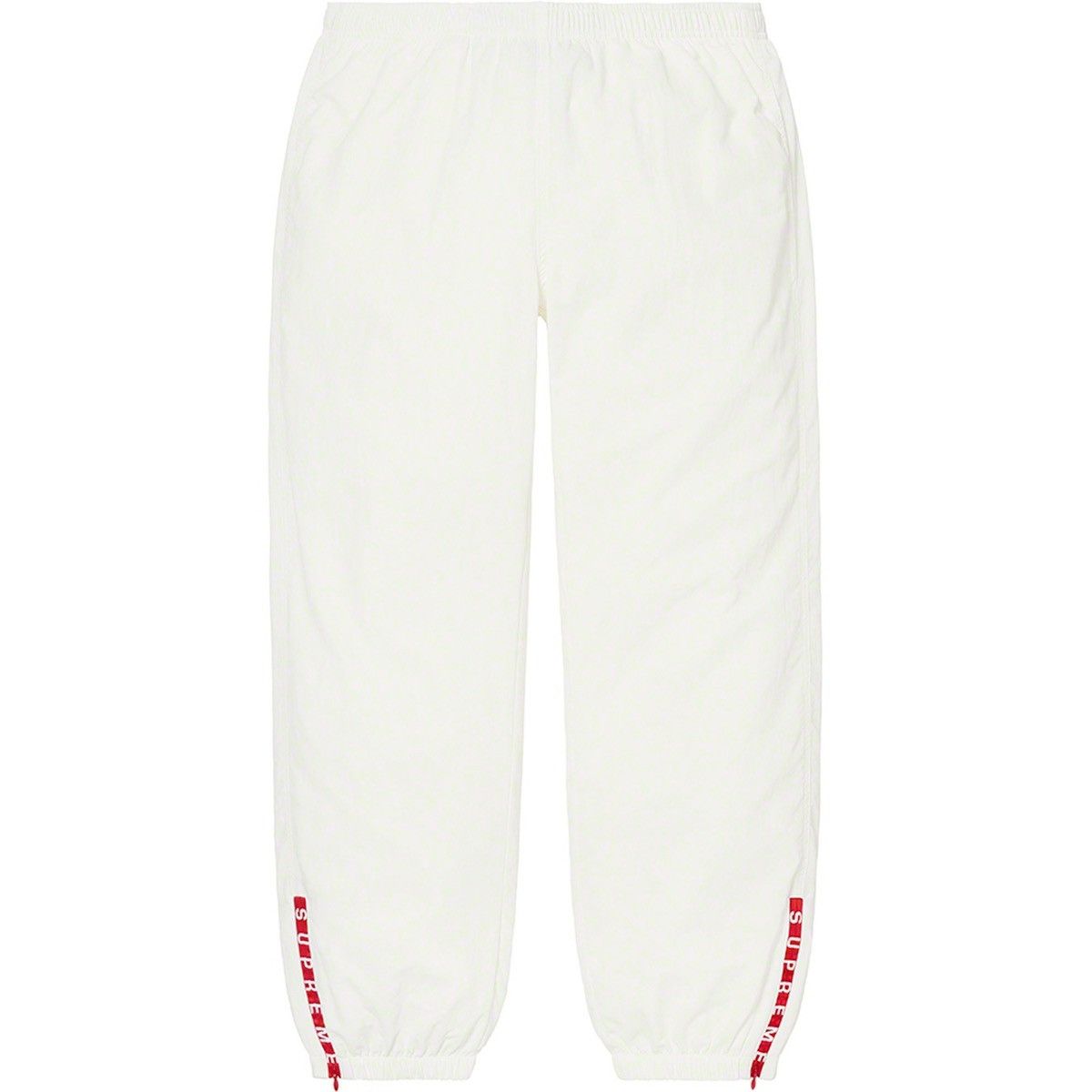 Supreme Supreme Warm Up Pants White FW21 Size M Used 8/10 Size US 30 / EU 46 - 1 Thumbnail