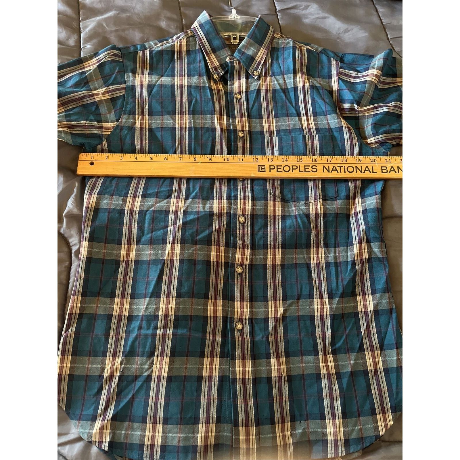 Pendleton Pendleton Vintage Men’s M Blue Plaid LS Button Up Wool Shirt Size US M / EU 48-50 / 2 - 20 Thumbnail
