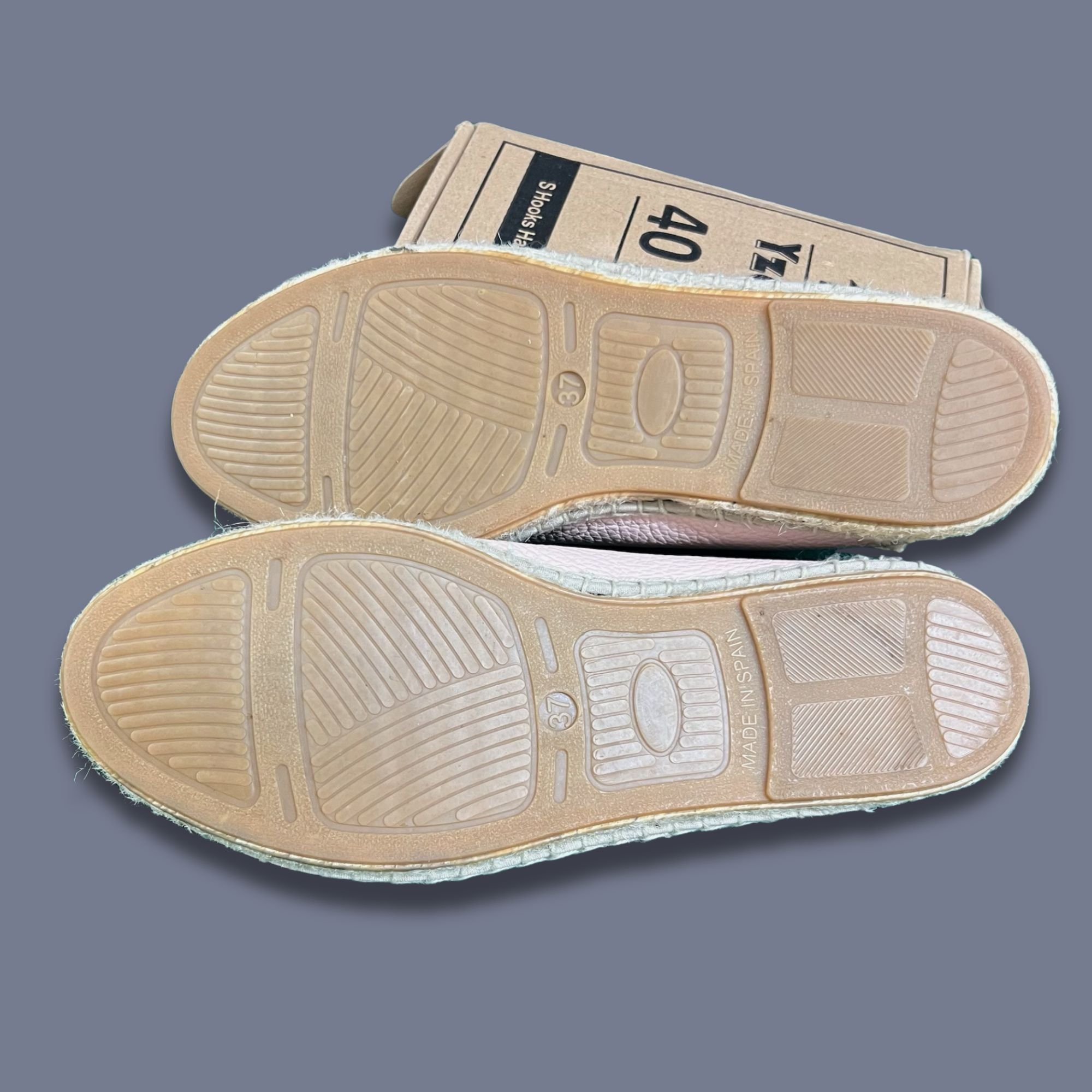 Other Maypol Light Pink Leather Espadrille Flats Made In Spain Siz Size US 7 / IT 37 - 3 Thumbnail
