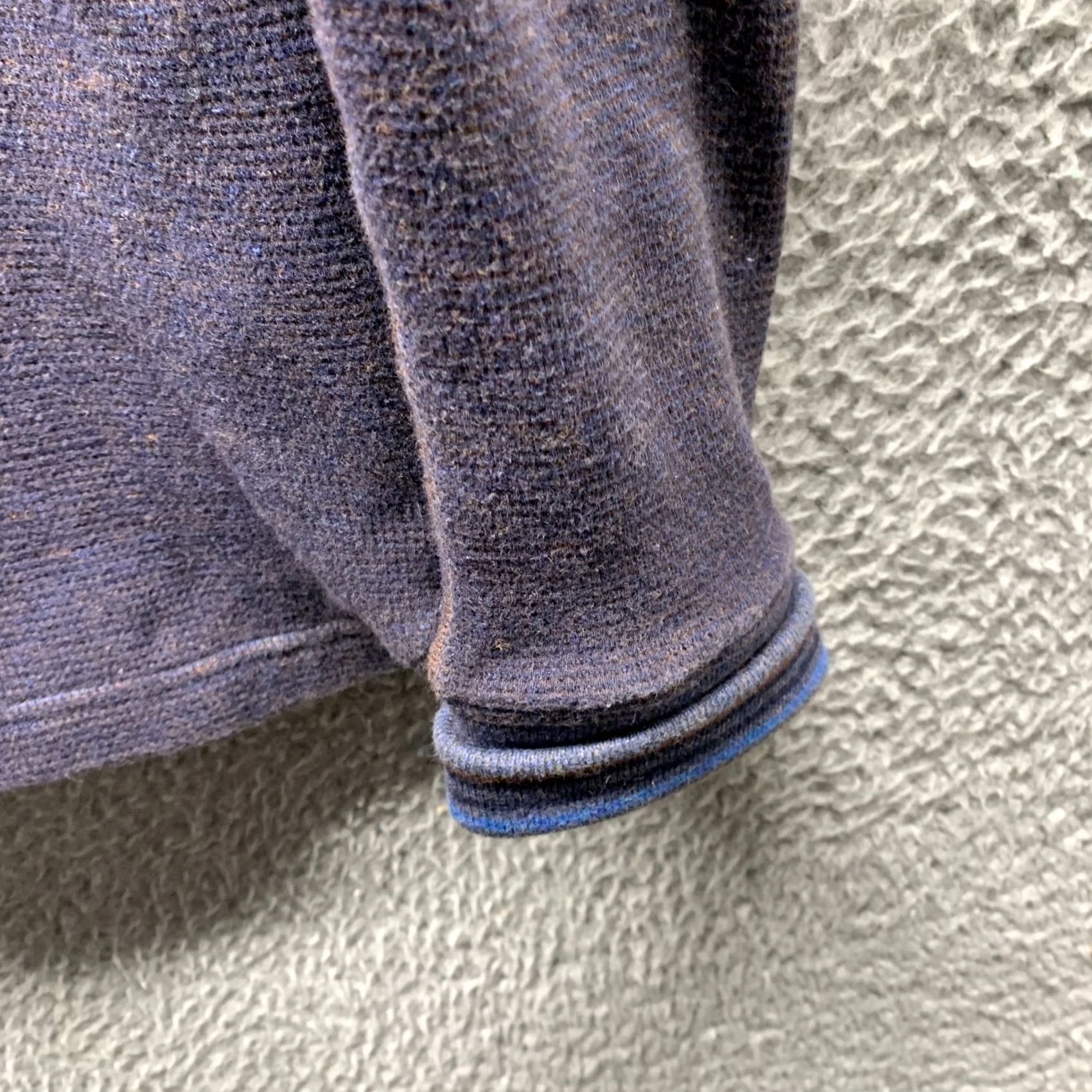 Robert Graham Robert Graham Sweater Adult Large Blue 1/4 Zip Mens Pullover Cotton Thermal 90s Size US L / EU 52-54 / 3 - 7 Thumbnail