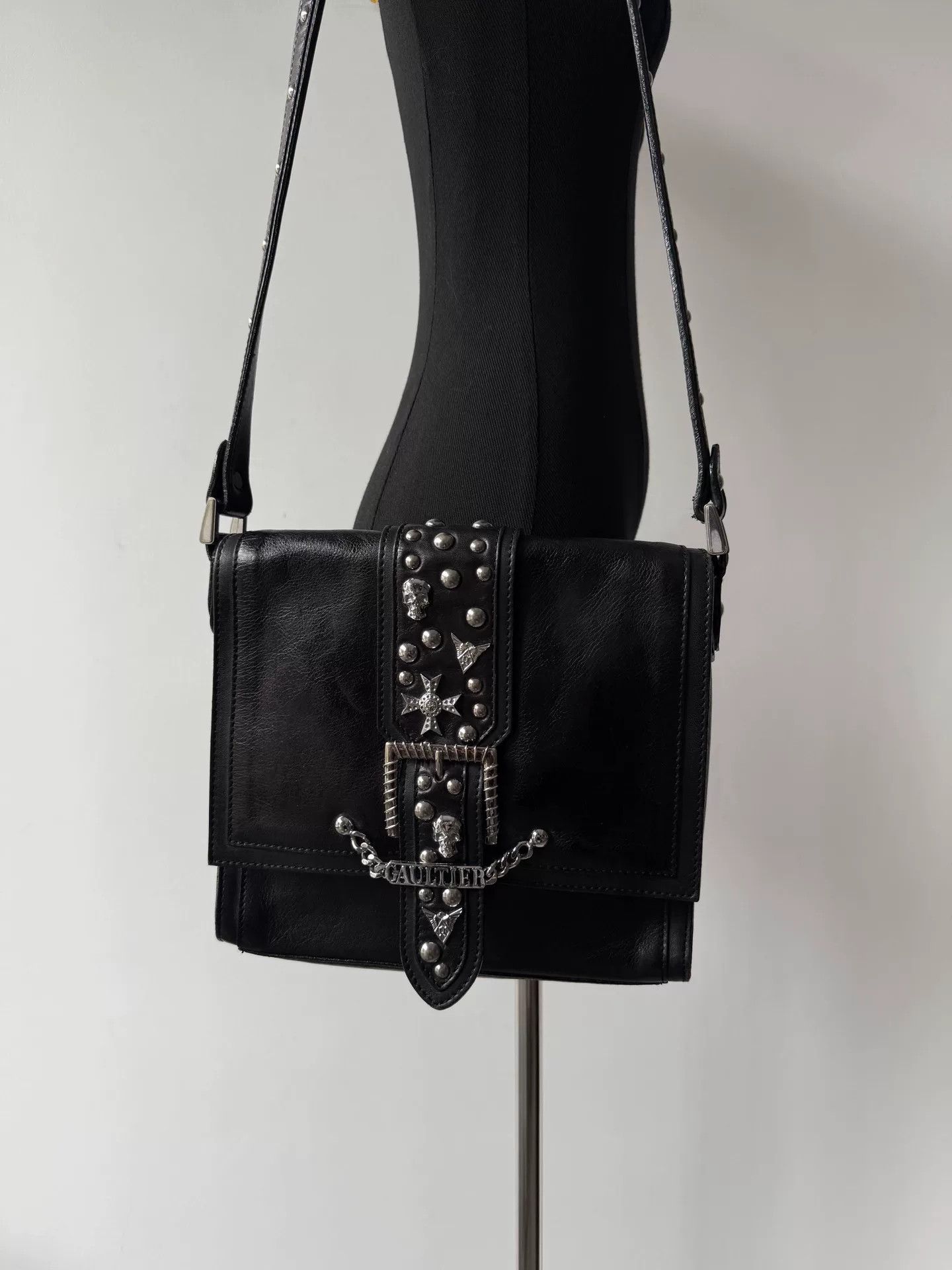 Jean Paul Gaultier Archive Jean Paul Gaultier studded skull bag