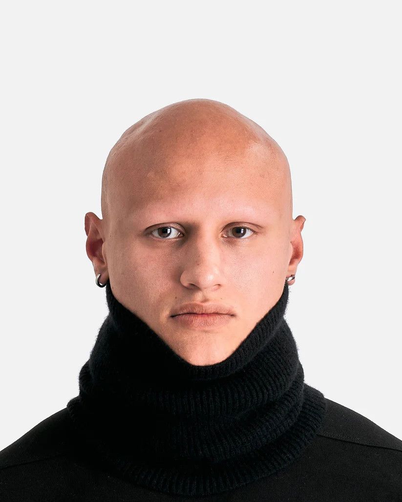 Rick Owens o1s1v1r1oon0825 Size: OS/Tube Scarf in Black Size ONE SIZE - 4 Thumbnail
