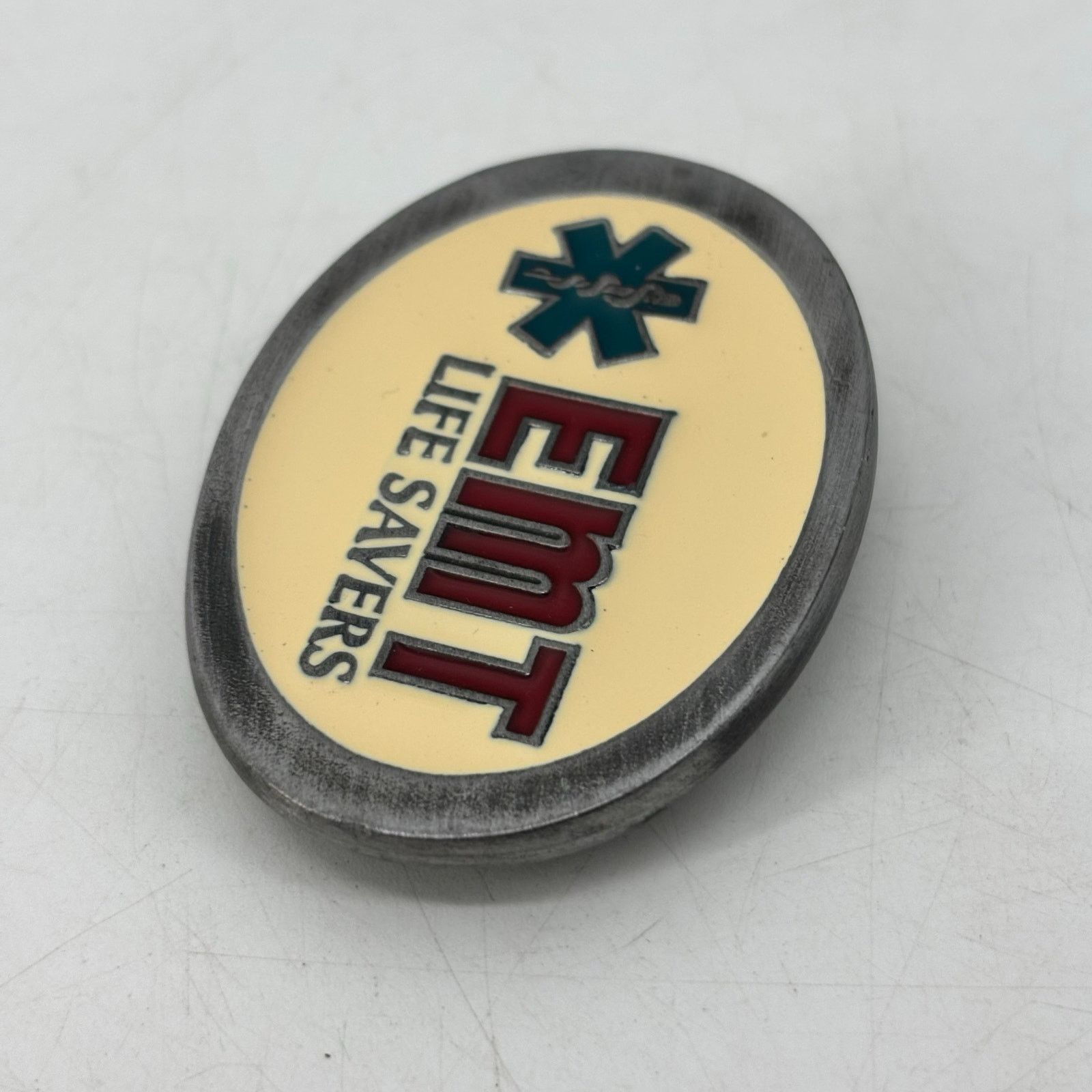 Vintage EMT Life Savers Belt Buckle 1987 USA C+J Belt Buckle Enamel Size ONE SIZE - 7 Thumbnail