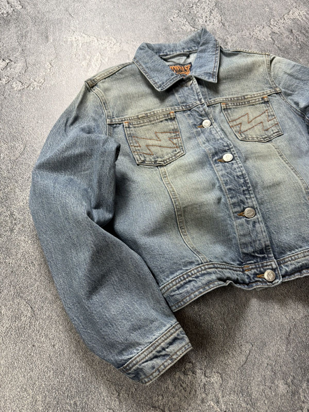 Walter Van Beirendonck Walter Van Beirendonck Wlt Kiss The Future Fade Denim Jacket Size M / US 6-8 / IT 42-44 - 4 Thumbnail