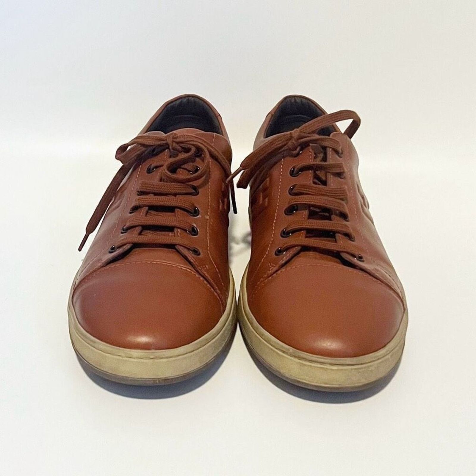 Hogan Hogan Brown Leather Lowtop Sneakers Men’s 8 Italy Size US 8 / EU 41 - 2 Thumbnail
