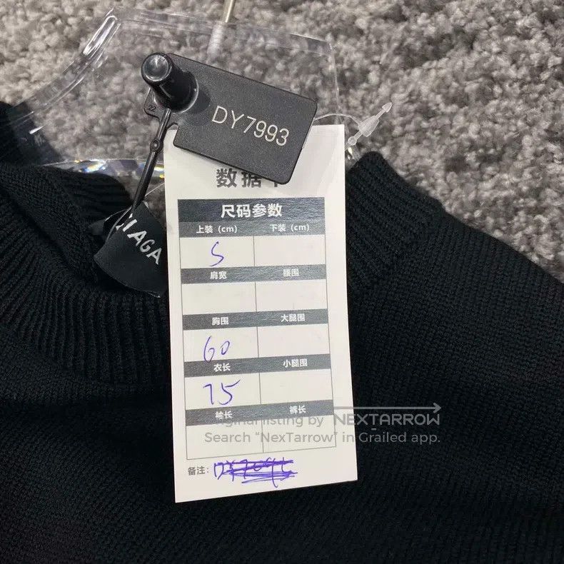 Balenciaga Balenciaga Paris Destroyed Hem Sweater Size US S / EU 44-46 / 1 - 6 Thumbnail