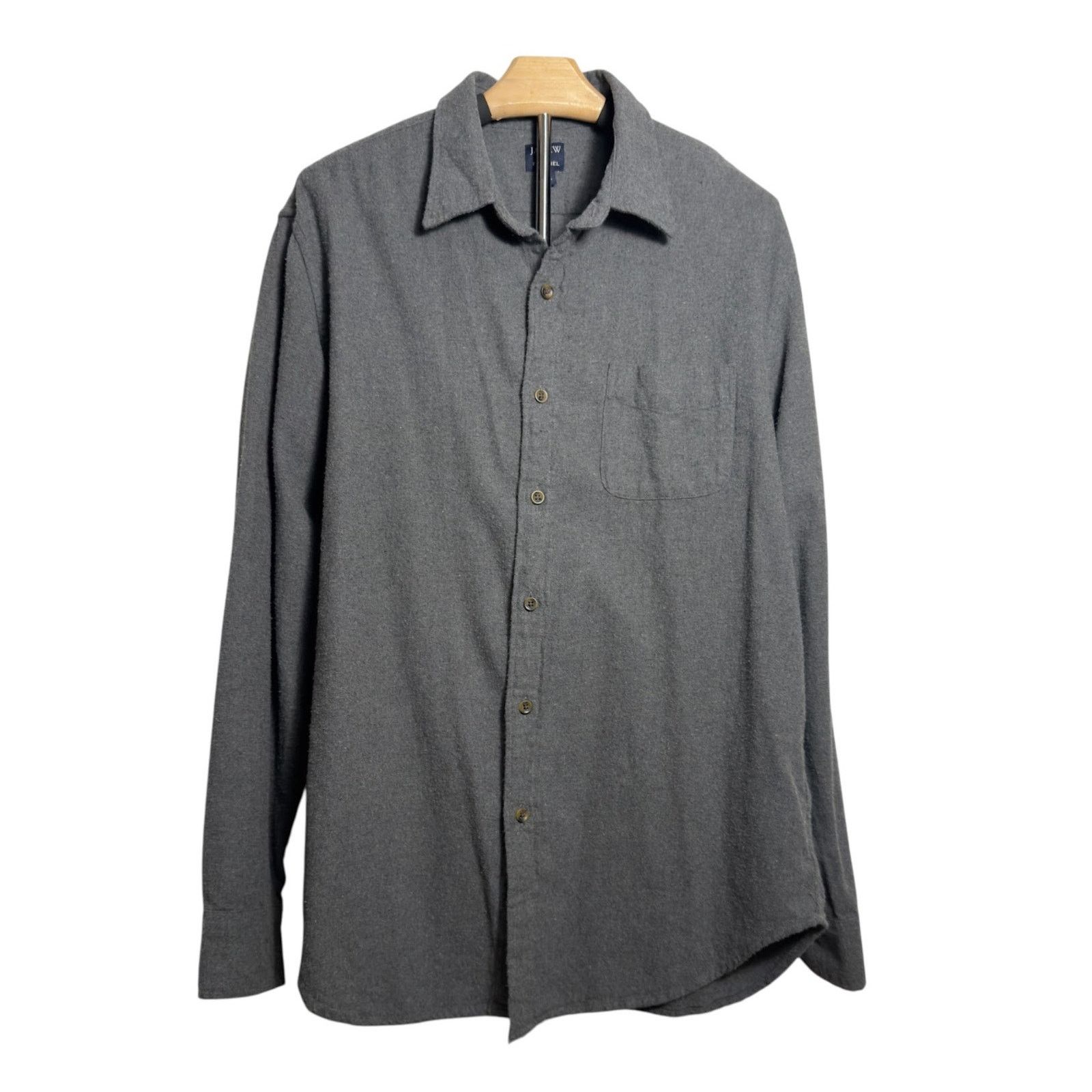 J.Crew J. Crew Classic Flannel Shirt Long Sleeve - Grey Size US L / EU 52-54 / 3 - 1 Thumbnail