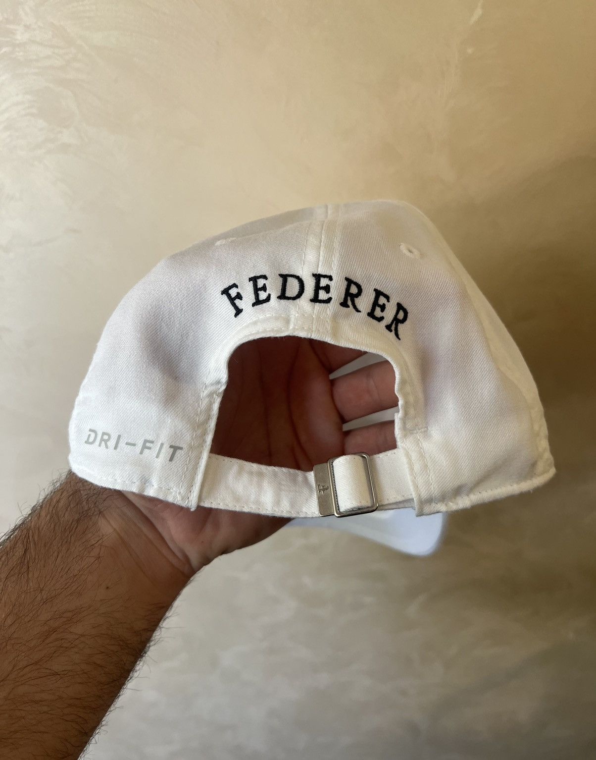 Nike Vintage Nike Roger Federer Cap Hat Tennis White Size ONE SIZE - 3 Thumbnail