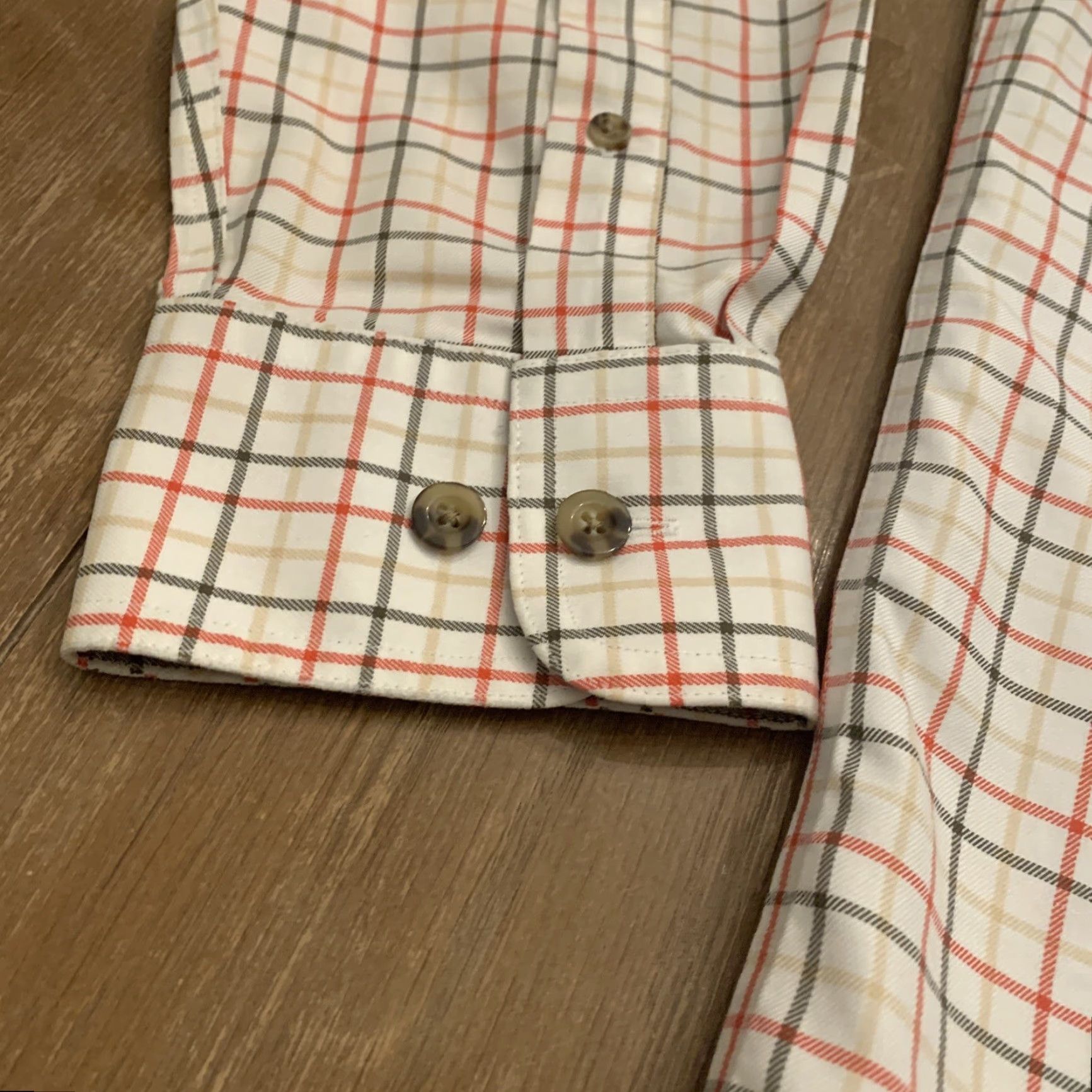 Vintage VINTAGE Cabela's Outfitter Series Check Button-Up Shirt Mens L Yellow/Grey Long Sleeve Size US L / EU 52-54 / 3 - 3 Thumbnail