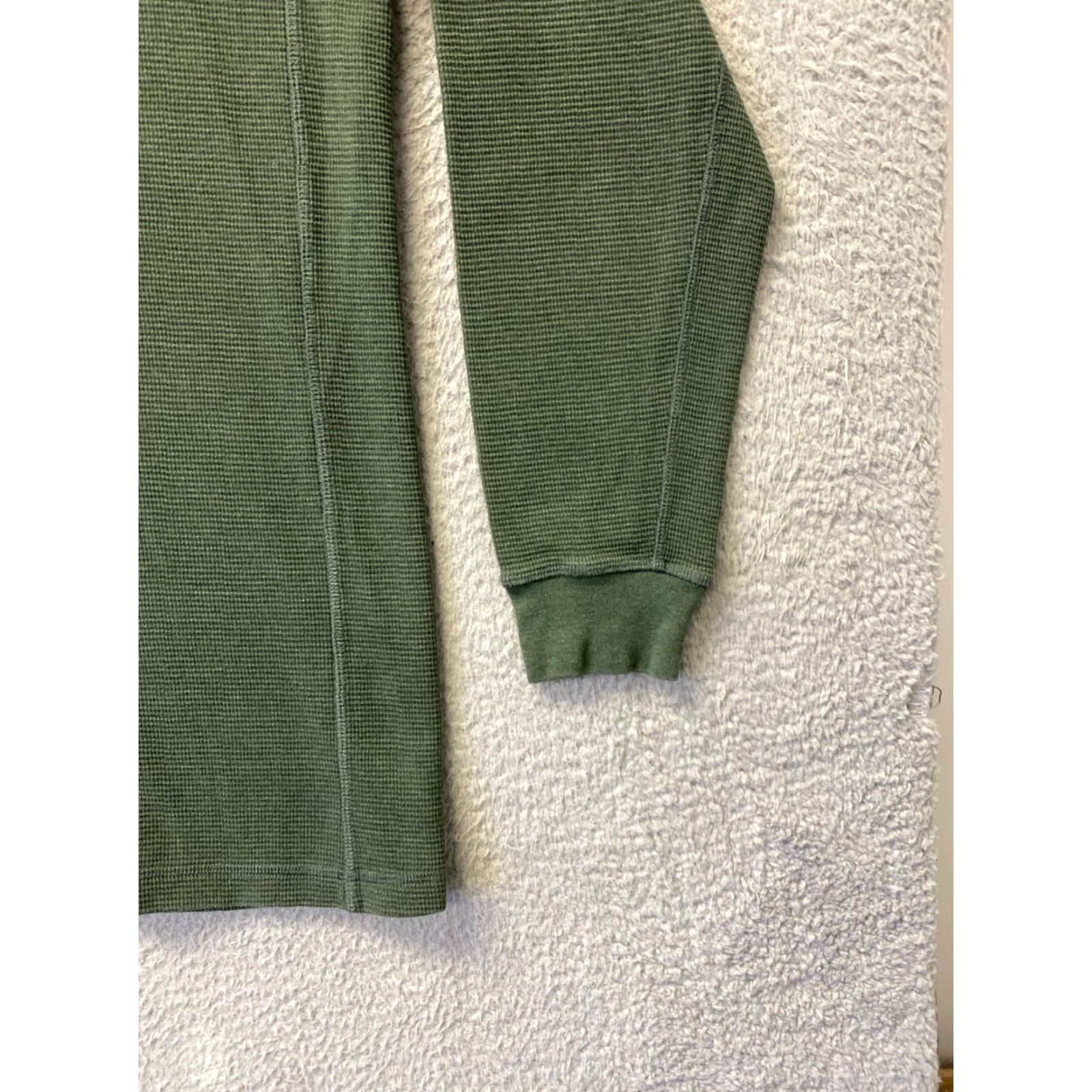 Vintage Duluth Green Henley Thermal Long Sleeve Sweater Mens LT /108-59 Size US L / EU 52-54 / 3 - 3 Thumbnail