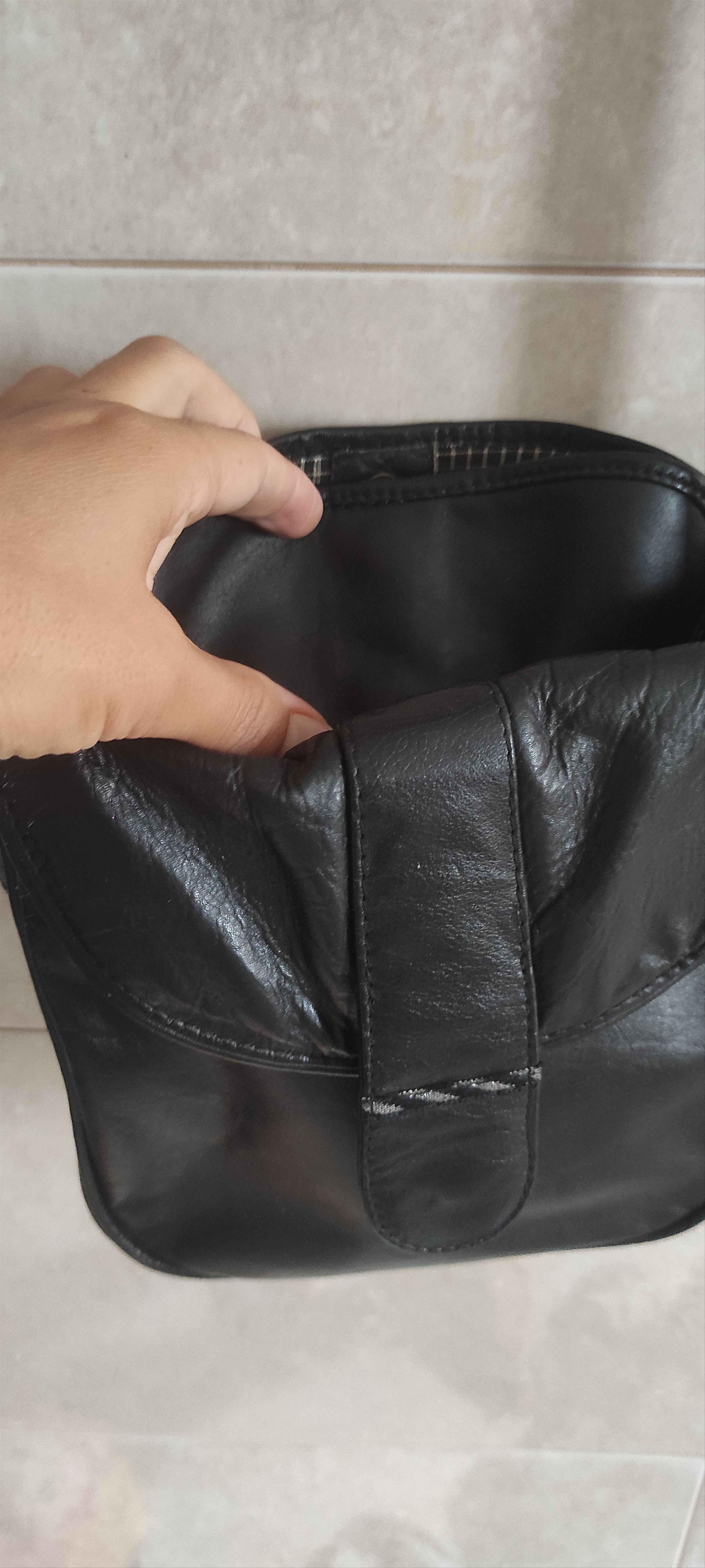 Longchamp Longchamp Paris Black Pebble Leather Crossbody Bag Size ONE SIZE - 10 Thumbnail