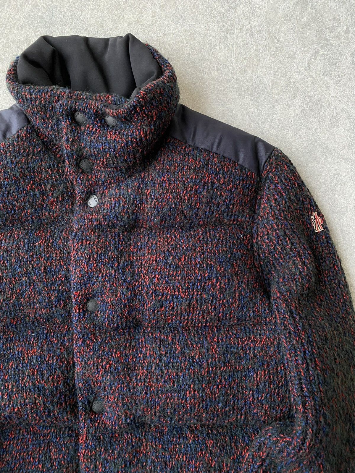 Moncler Moncler Grenoble $4500 Hybrid Tweed Knit Down Jacket Size US XL / EU 56 / 4 - 5 Thumbnail